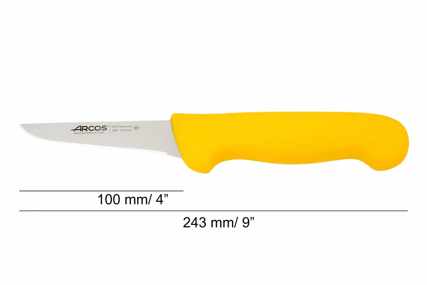 Arcos Couteau Désosseur Professionnel Acier Inoxydable Nitrum 100mm Série 2900