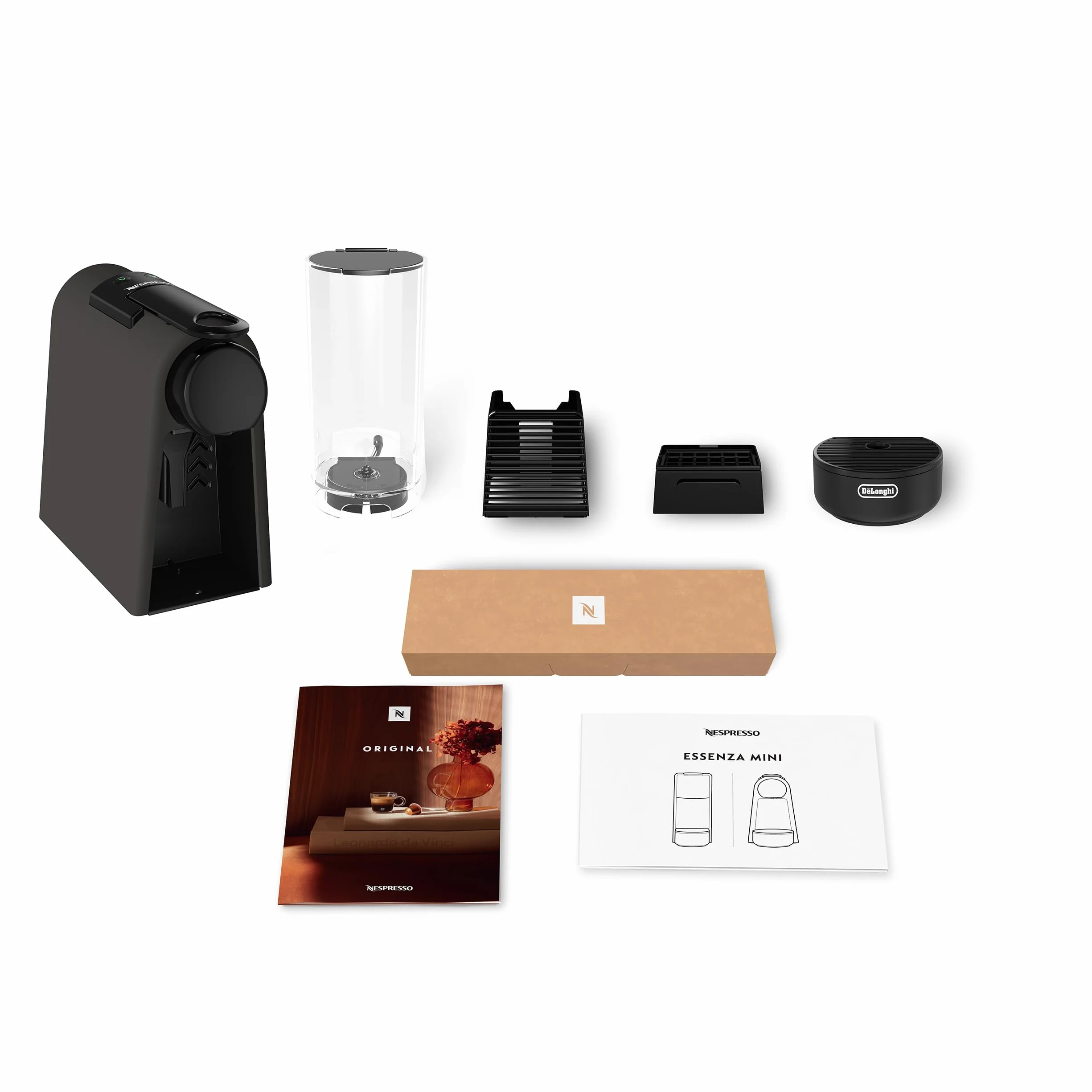 De'Longhi Nespresso Essenza Mini Machine à Café à Capsules, Pression 19 Bars, Noir Mat (EN85.BKMT)