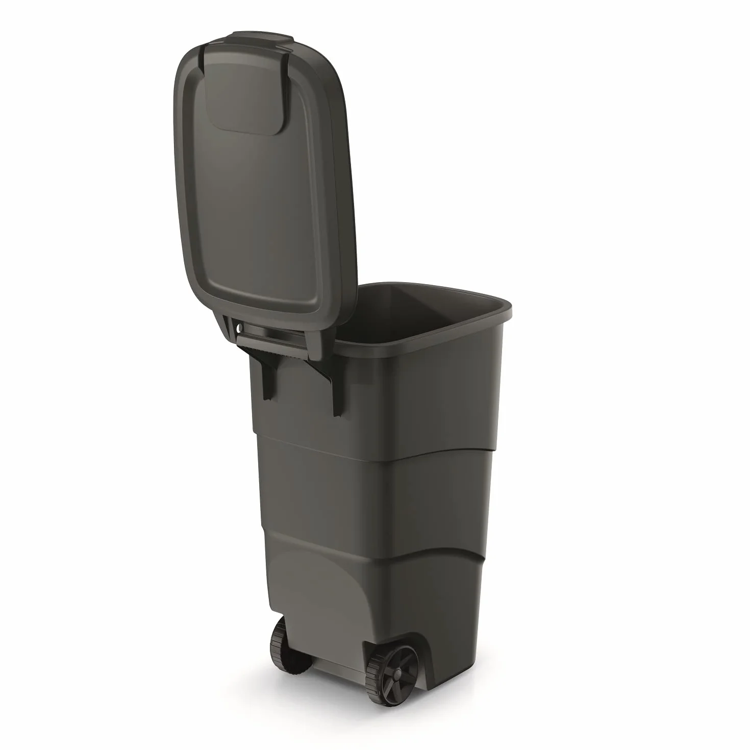 Prosperplast Keden Wheeler Poubelle à roulettes 90 l noir