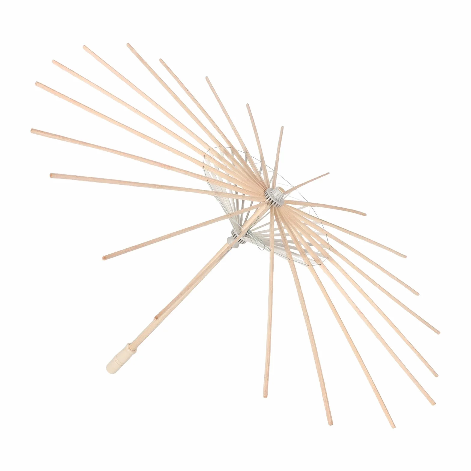 Armature de Parasol en Bambou Artisanal avec Poignée Antidérapante pour DIY et Mariage