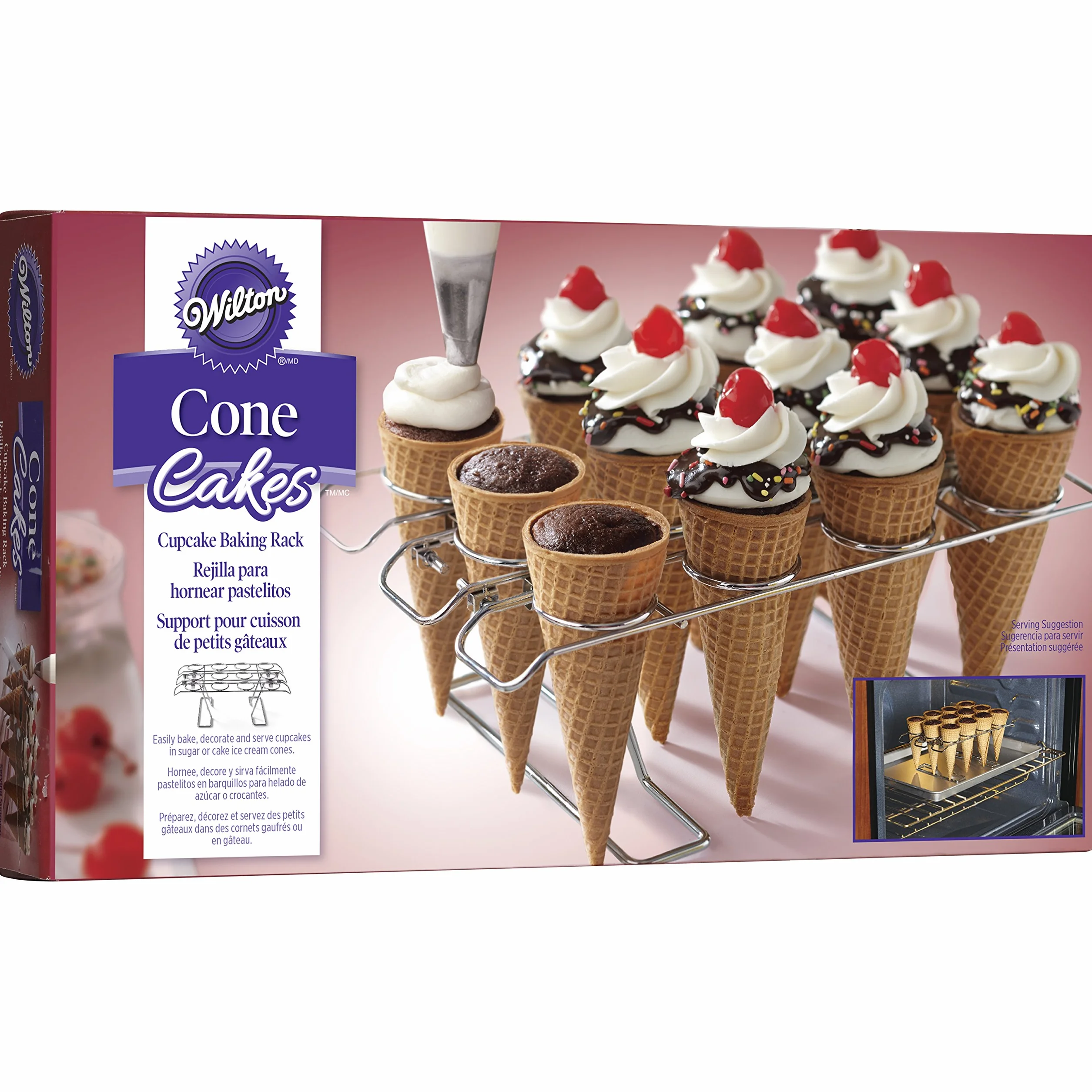 Grille à Cônes pour Cupcakes, 12 Trous pour Cônes à Glace