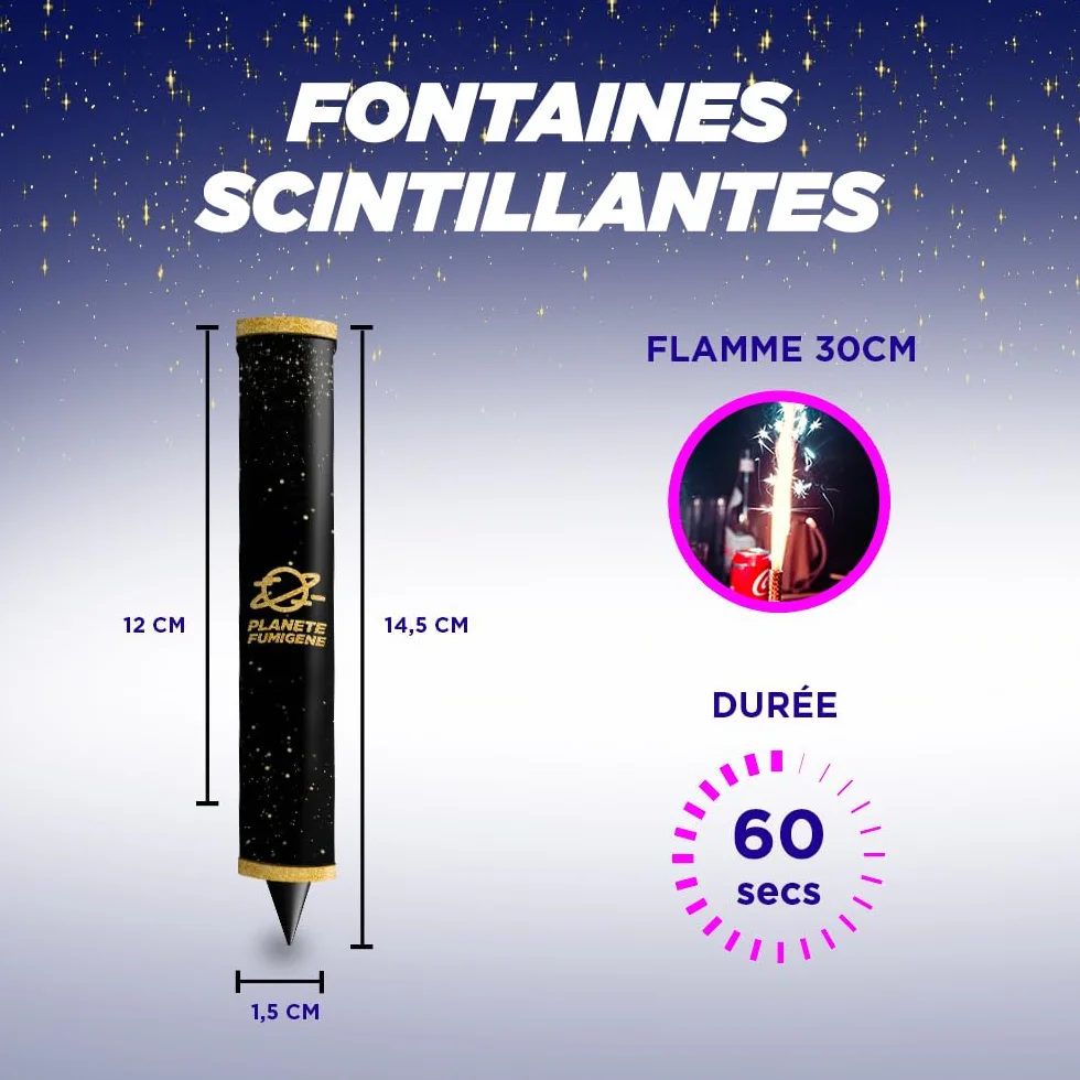 Bougies Cierge Magique 40 Secondes 14/18cm Lot de 60 pour Décoration de Gâteaux Anniversaire Mariage