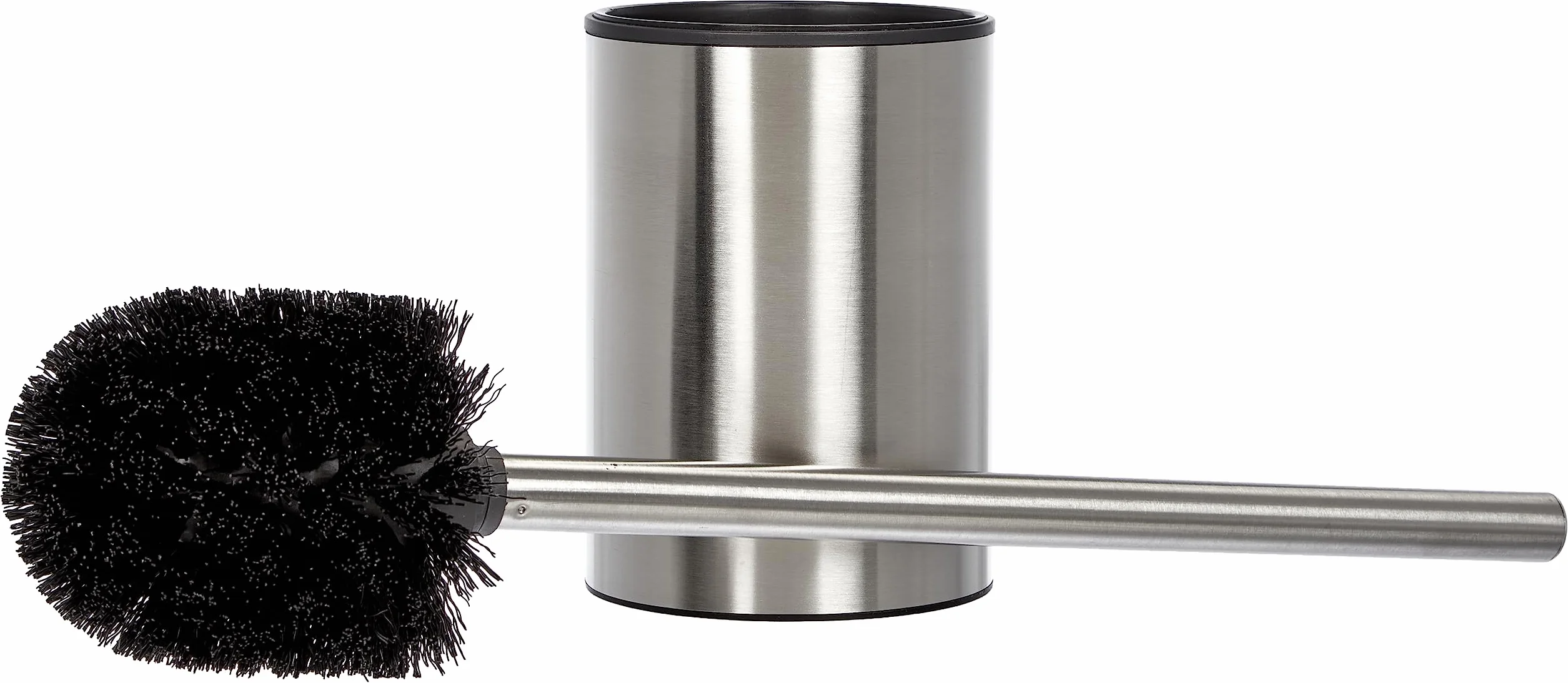 TATAY Brosse Toilettes WC Acier Inoxydable Satiné avec Récipient Intérieur 9 x 9 x 37 cm