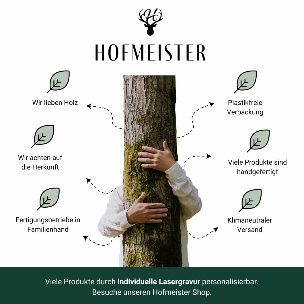 HOFMEISTER lot de 2 brosses à champignons en crin de cheval et bois de hêtre