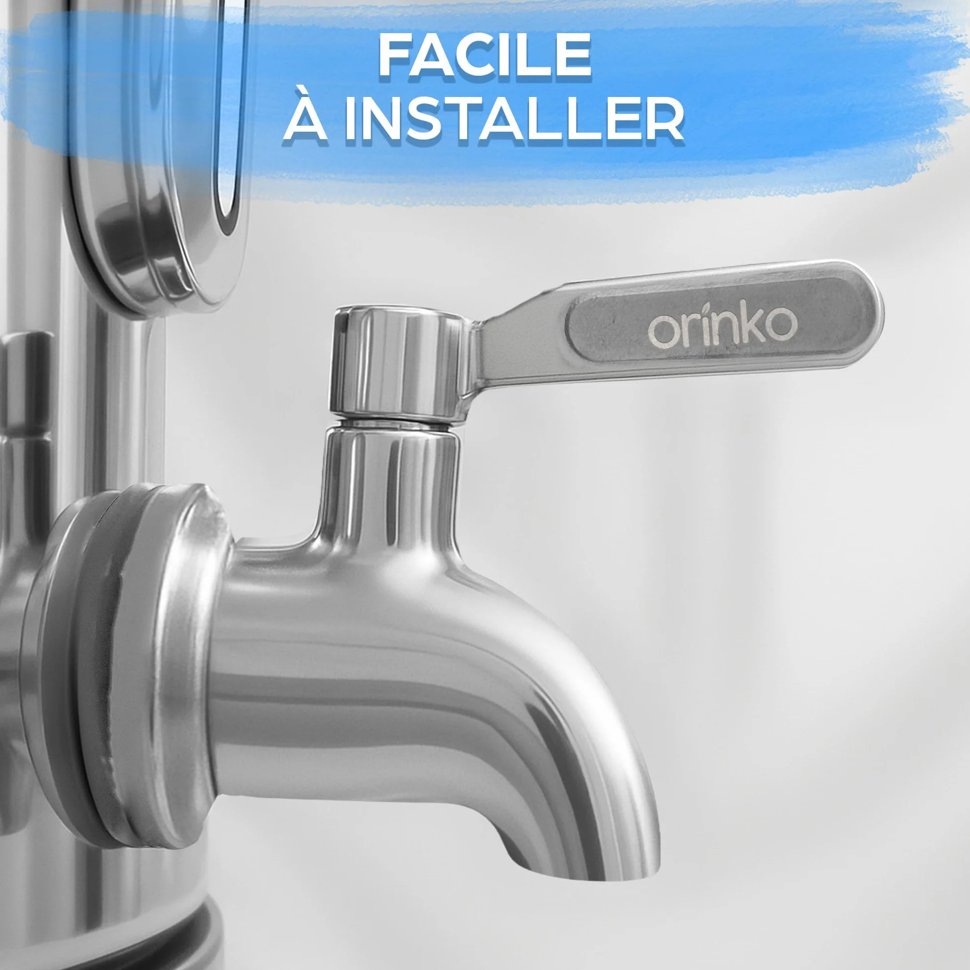 ORINKO Robinet Fontaine à Eau Inox 304 Remplacement pour Filtre Berkey Accessoire Purification Sans Plomb