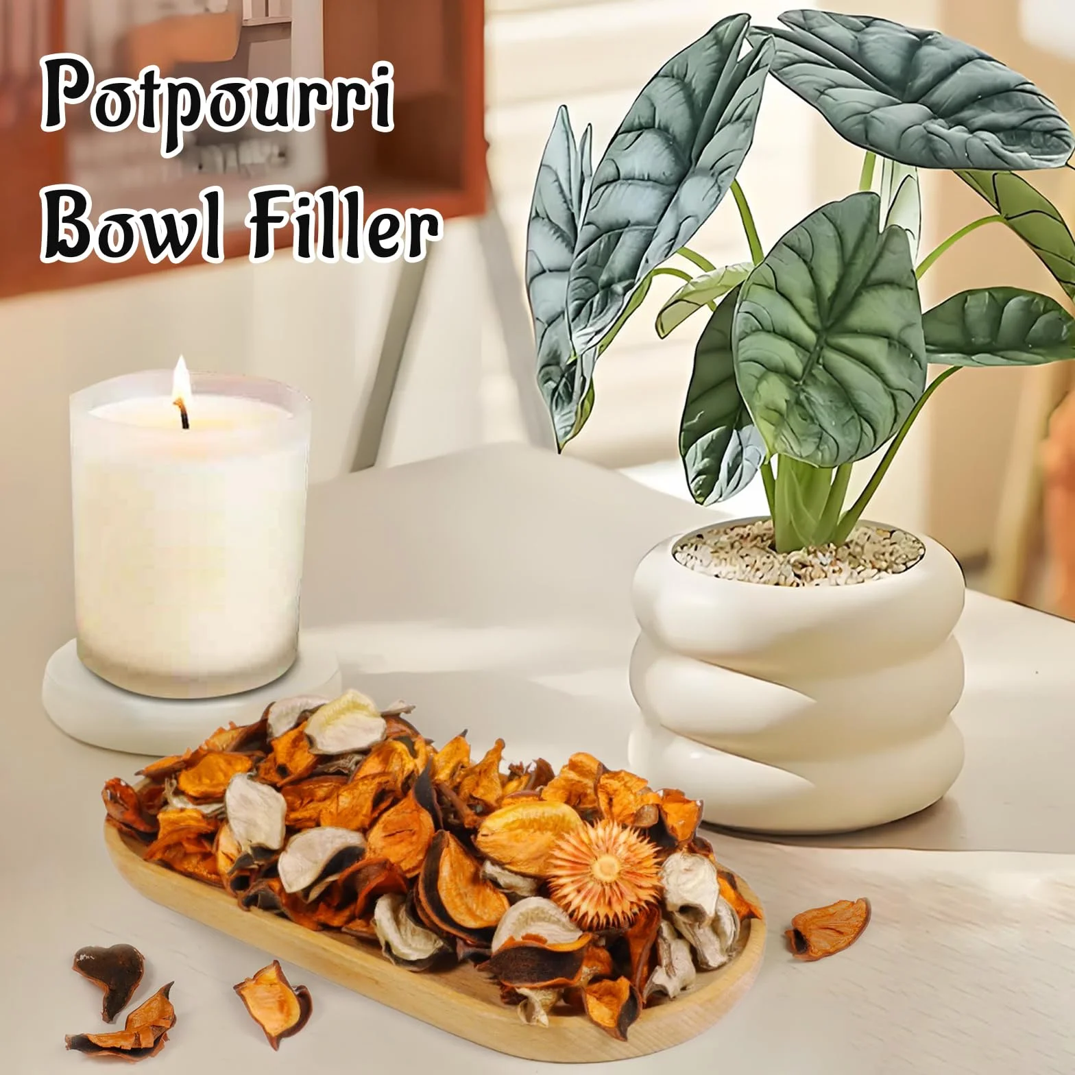 SCENTORINI Pot Pourri Parfumé d'Agrumes Fleurs Naturelles pour Sachets Parfumés - Lot De 2 Sacs