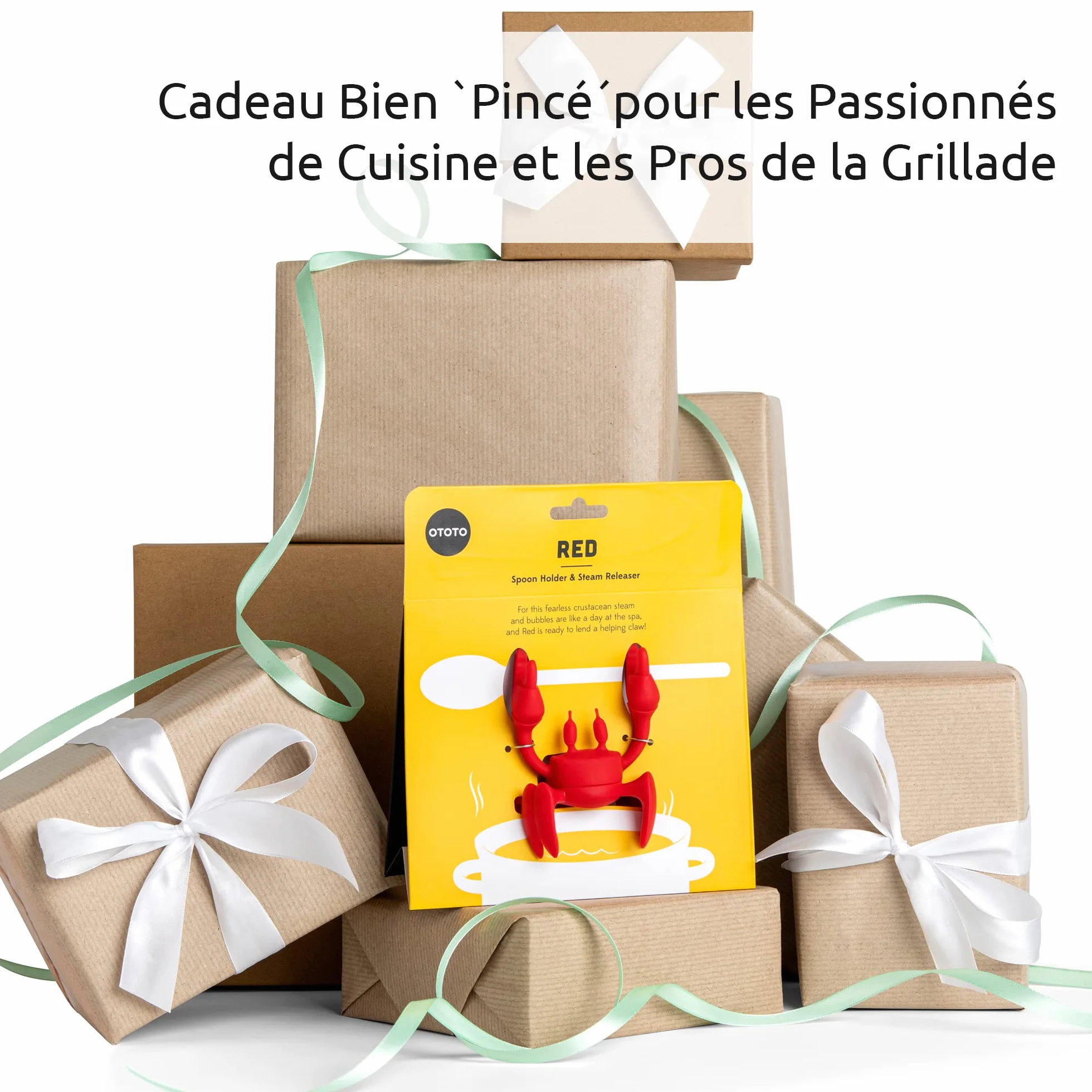 OTOTO Repose Cuillère Silicone Résistant à la chaleur Support Antidérapant Cuisine Gadget