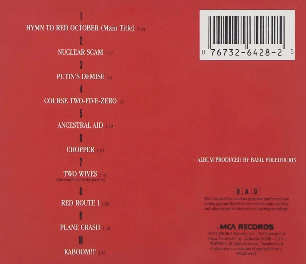 The Hunter For Red October (A la poursuite d'Octobre Rouge)