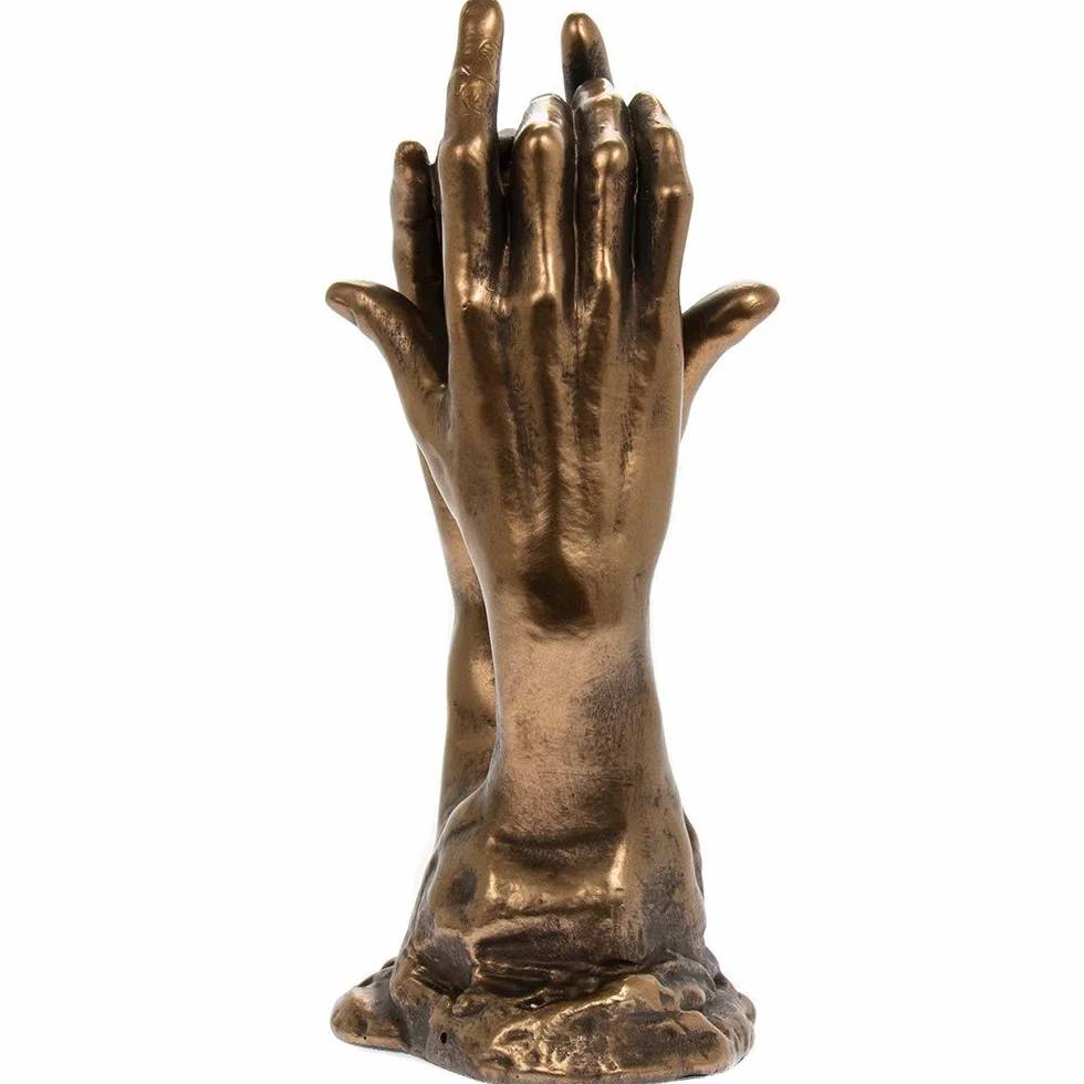 Le Secret Sculpture en bronze mains Rodin