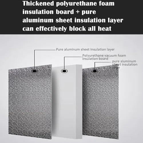 Panneau de Protection Thermique, Tapis Isolant magnétique ignifugé pour Four et réfrigérateur, Panneau Isolant Auto-adhésif, protège jusqu'à 122 cm (48 po), 61 x 30 cm (24 x 12 po), résistan