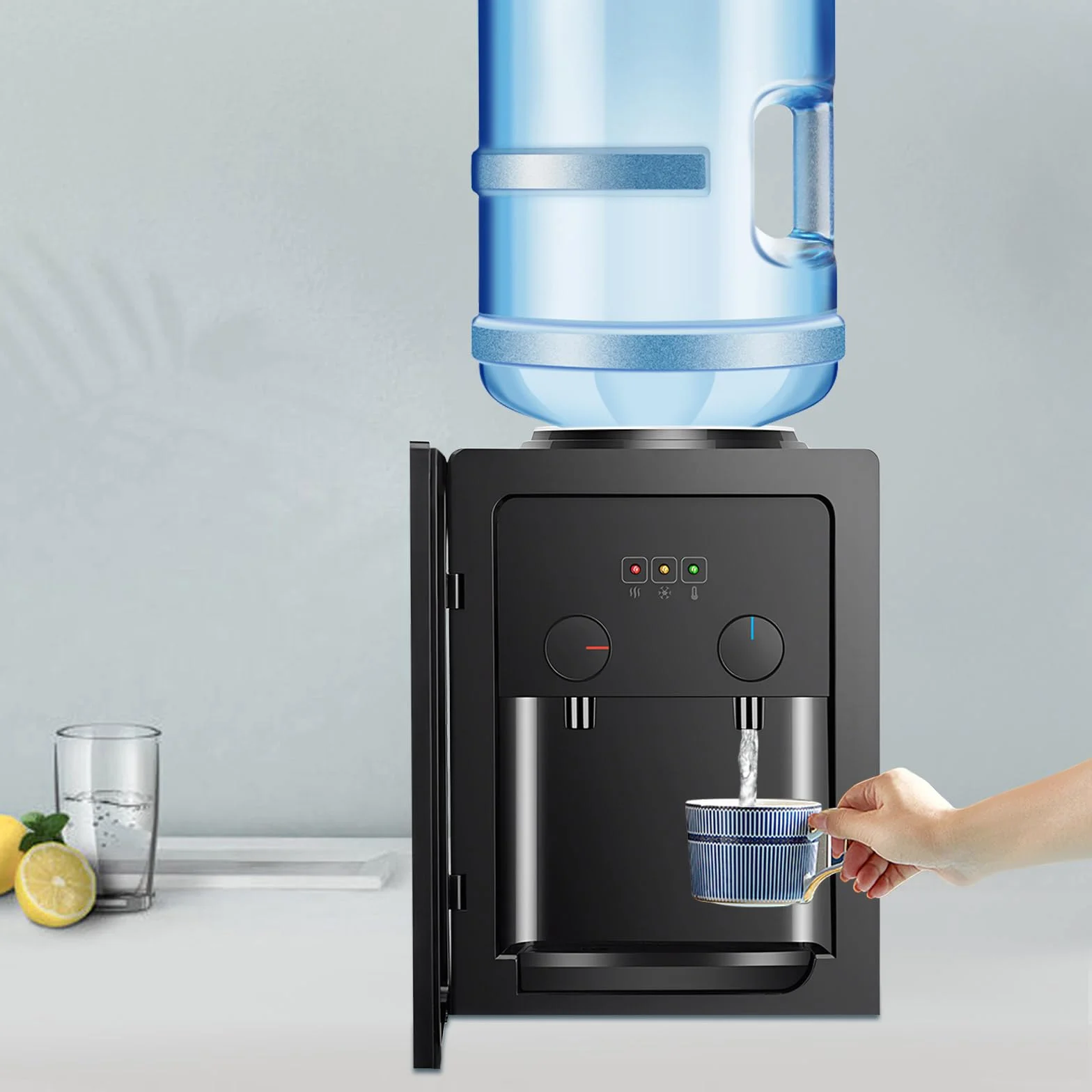 Fontaine à Eau Chaude et Froide Distributeur Eau électrique 550 W 3,5 l 10 l 18 l pour Bureau