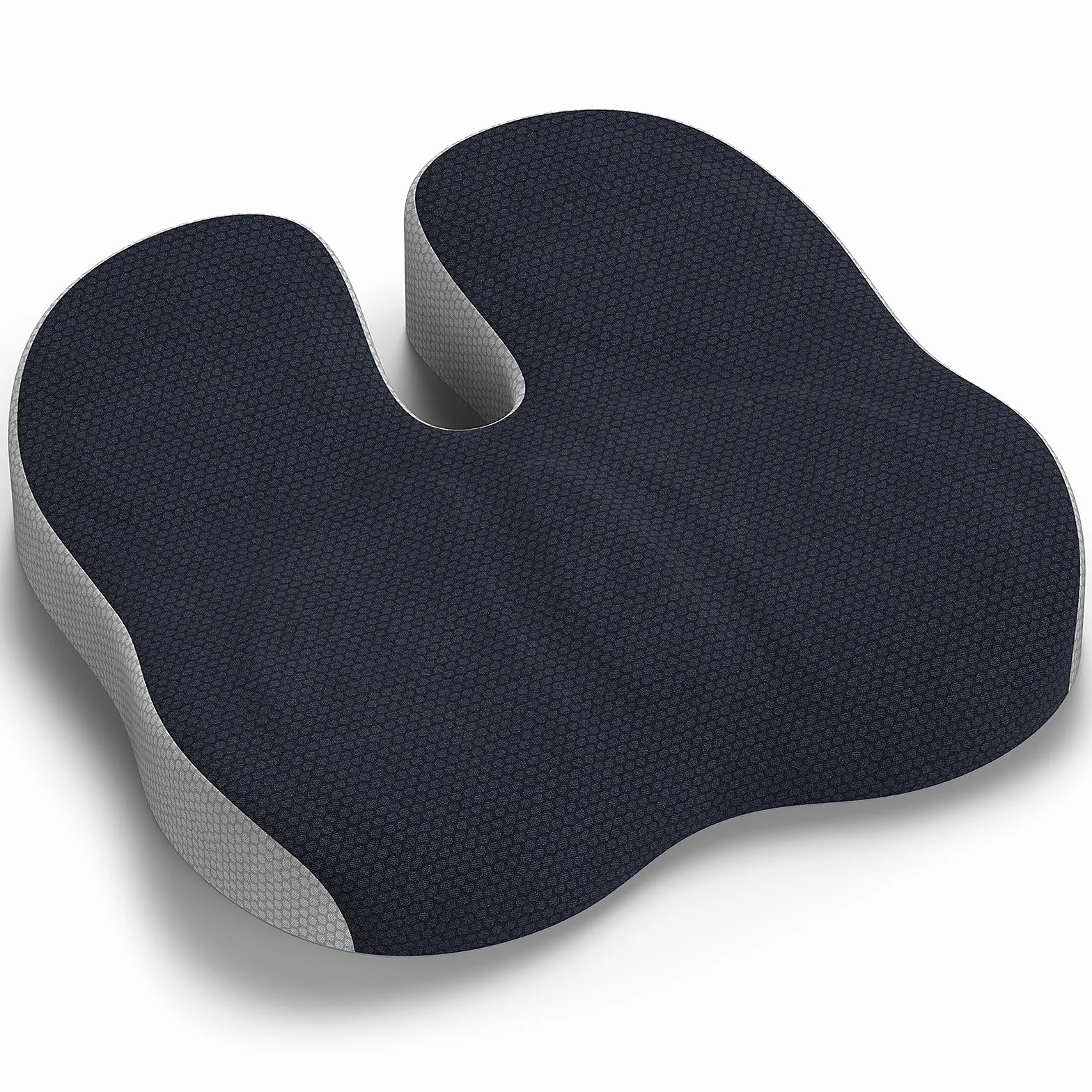 Coussin Coccyx Ergonomique pour Chaise Bureau Voiture Gaming - Gris Foncé