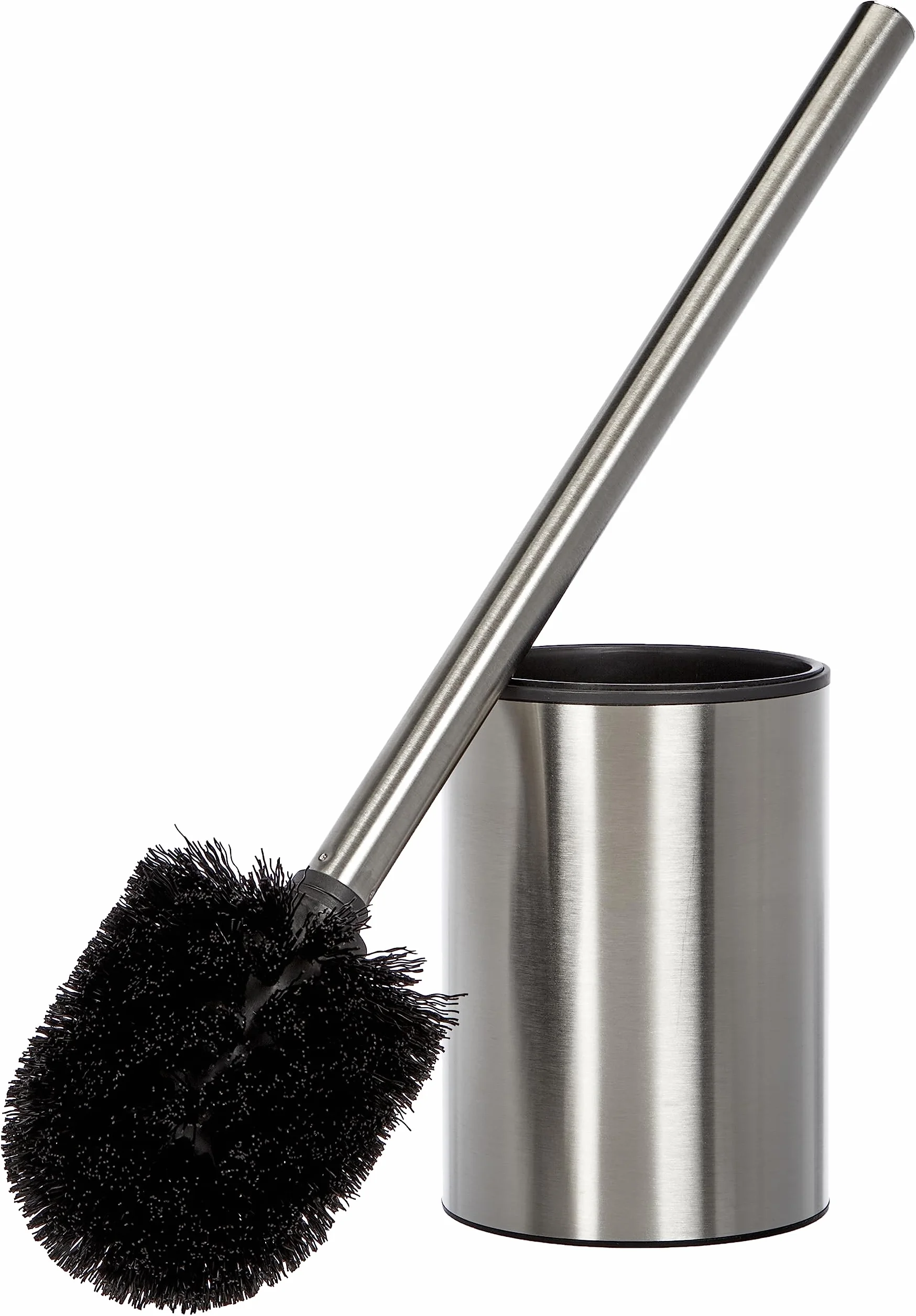 TATAY Brosse Toilettes WC Acier Inoxydable Satiné avec Récipient Intérieur 9 x 9 x 37 cm