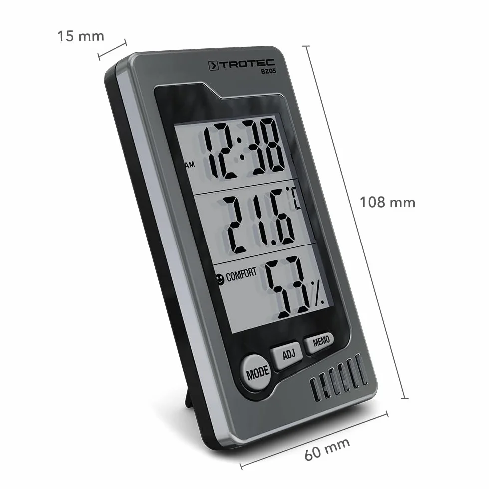 TROTEC BZ05 Thermo-hygromètre de table