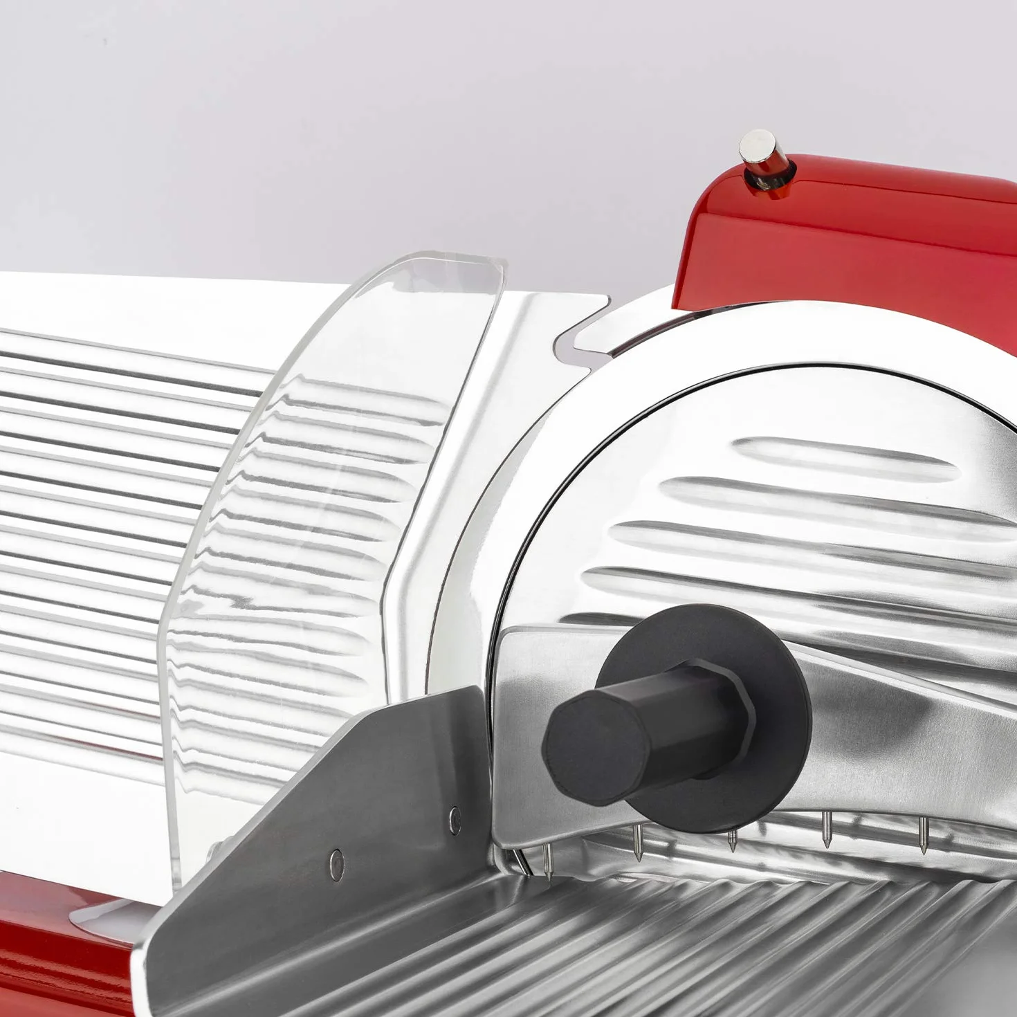 H.Koenig MSX254 Trancheuse électrique à jambon lame italienne 25 cm épaisseur 0-12 mm 282 rpm
