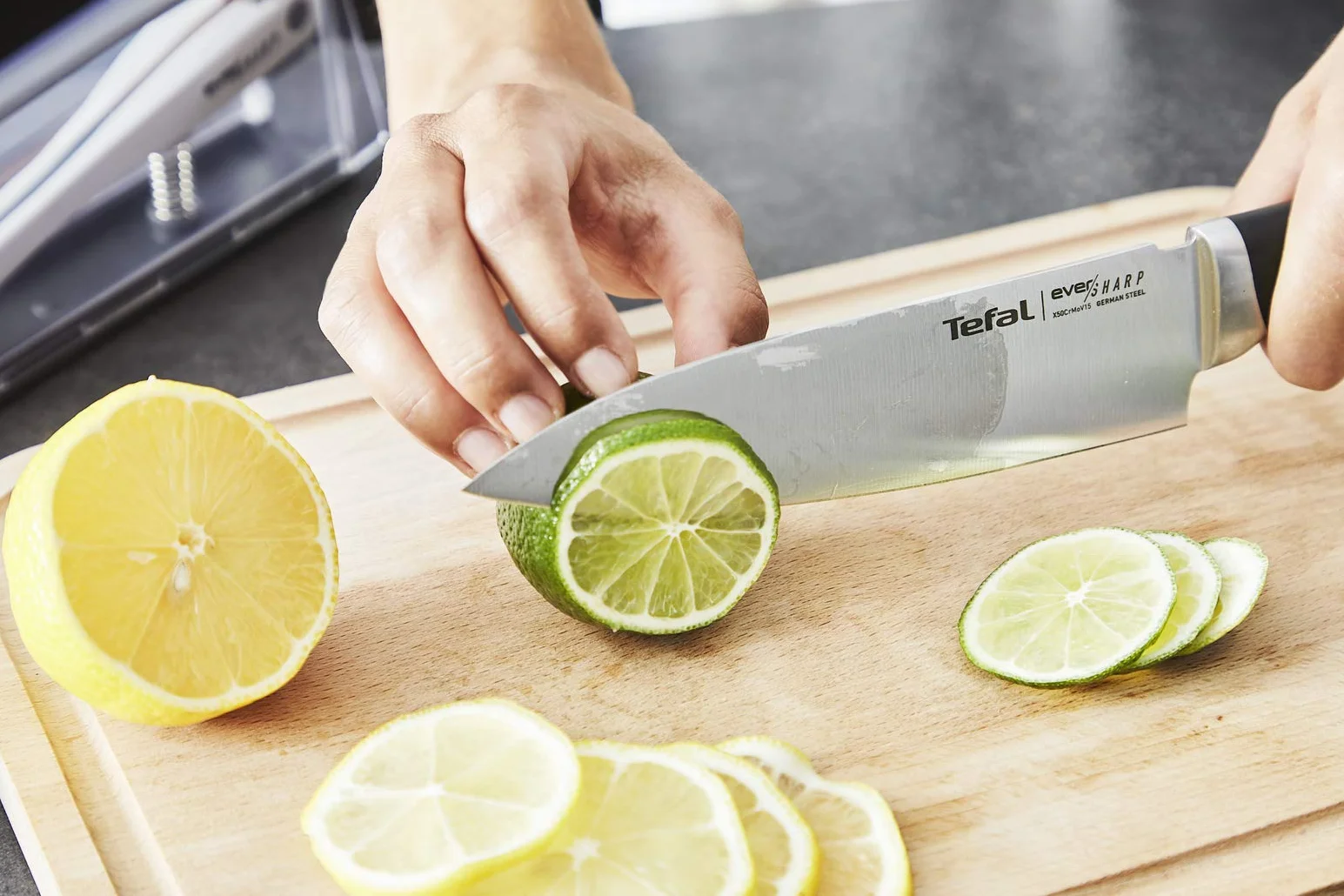 Tefal Ever Sharp Couteau chef 16,5 cm acier inoxydable allemand