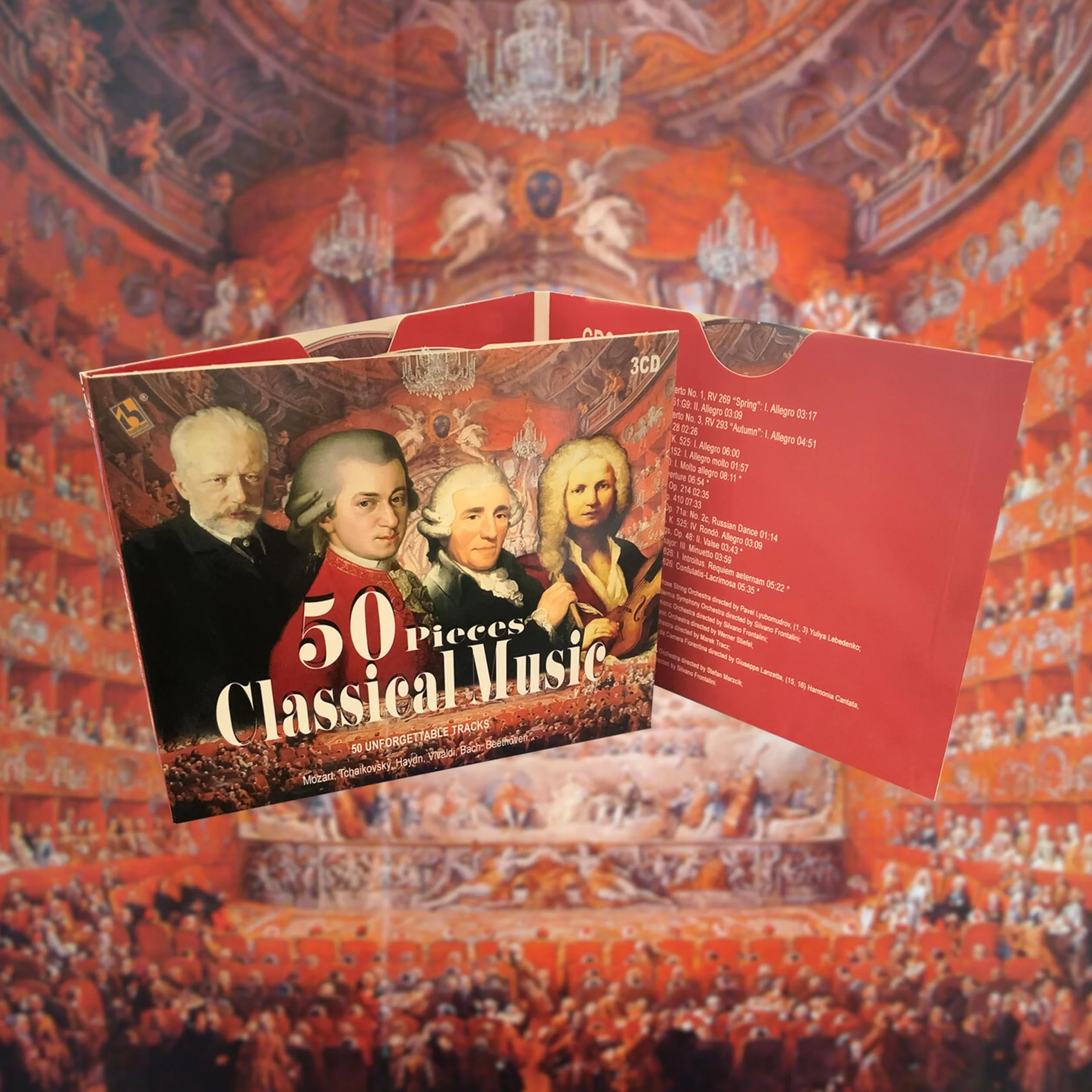 50 Pieces Classical Music Beethoven Vivaldi Mozart Nocturnes Piano Sonata Symphony Il Barbiere Di Siviglia Four Season