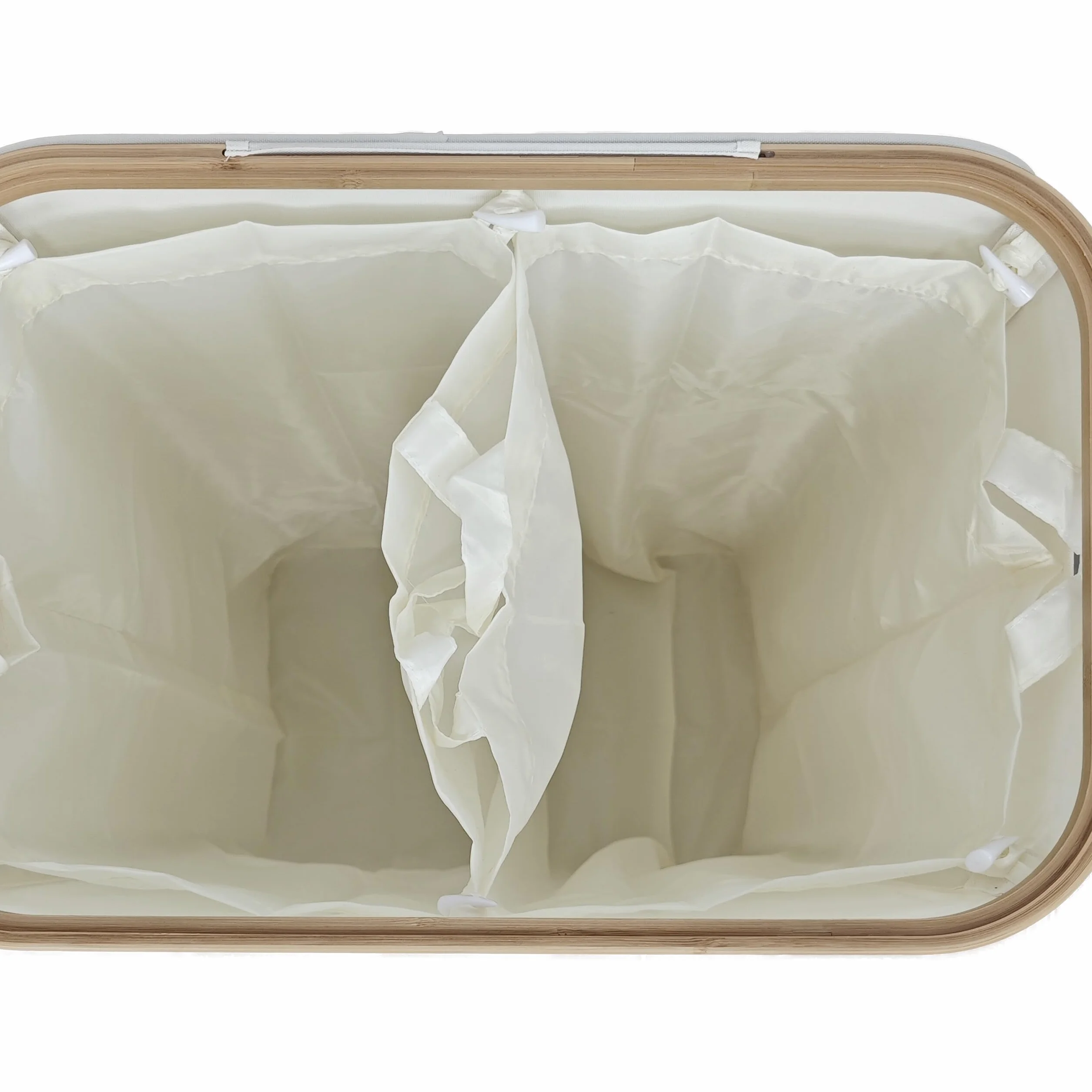 Relaxdays Récipient de Collecte des Bouteilles 140 L 60 Bouteilles 2 Sacs Amovibles Beige