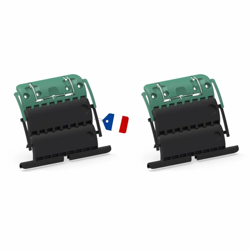 Attache Verrou Volet Roulant ZF Clicksur H875E Lot de 2 - Fixation Sécurisée Lame 8mm - Verrou Automatique Anti-Soulèvement