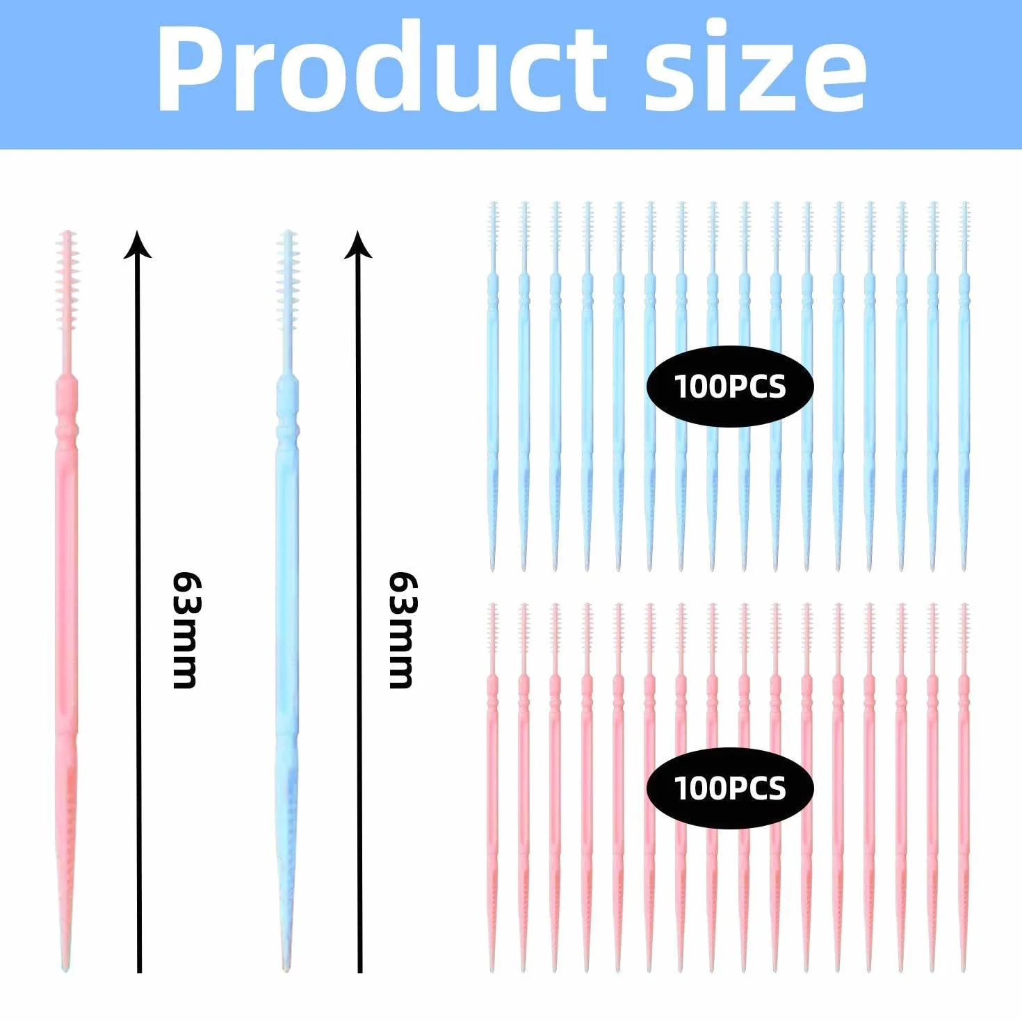200 Cure-Dents En Plastique, Bâtons De Nettoyage Buccal, Outils De Soins Dentaires