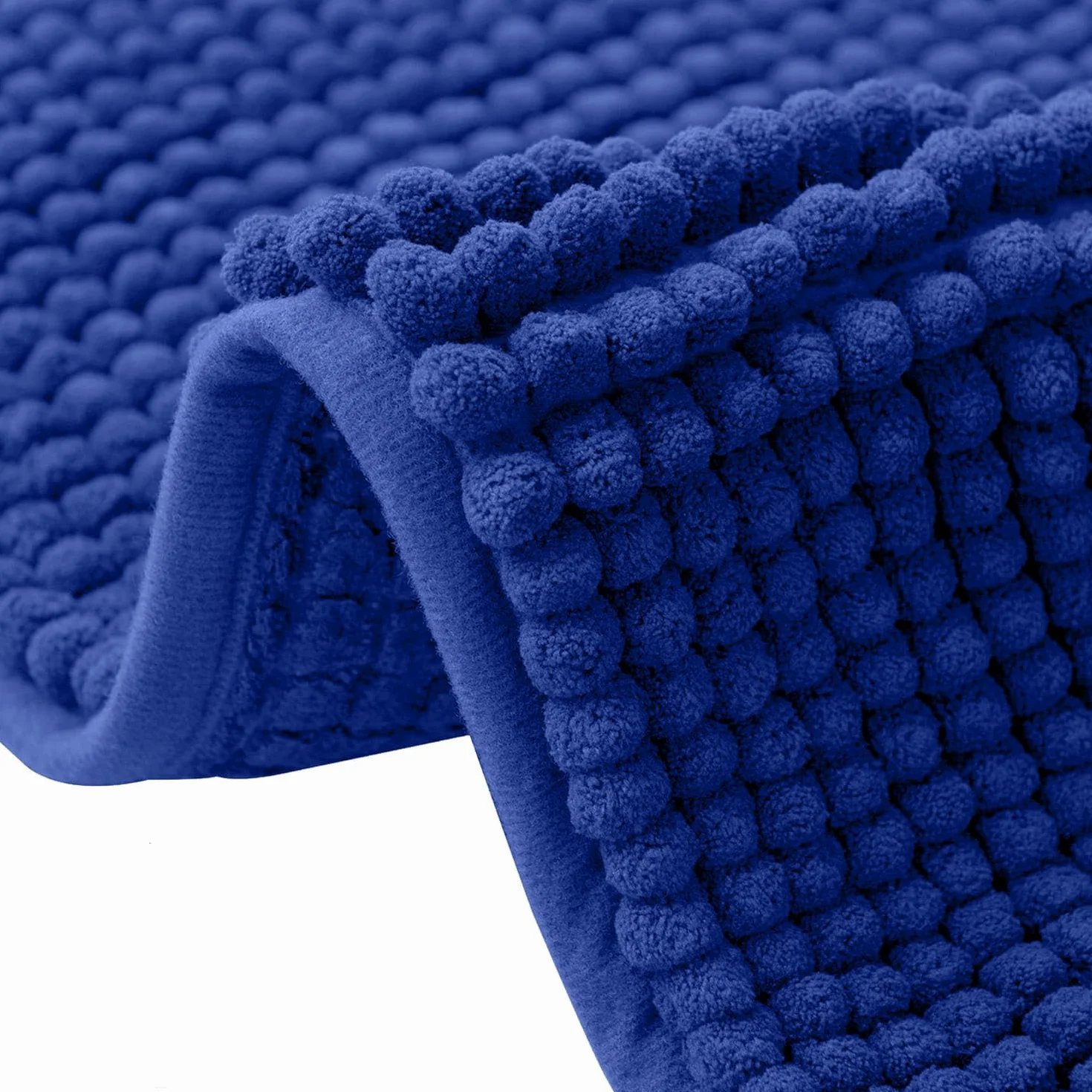 Tapis de Bain Antidérapant en Chenille 40 x 60 cm, Lavable en Machine, Absorbant l'Eau