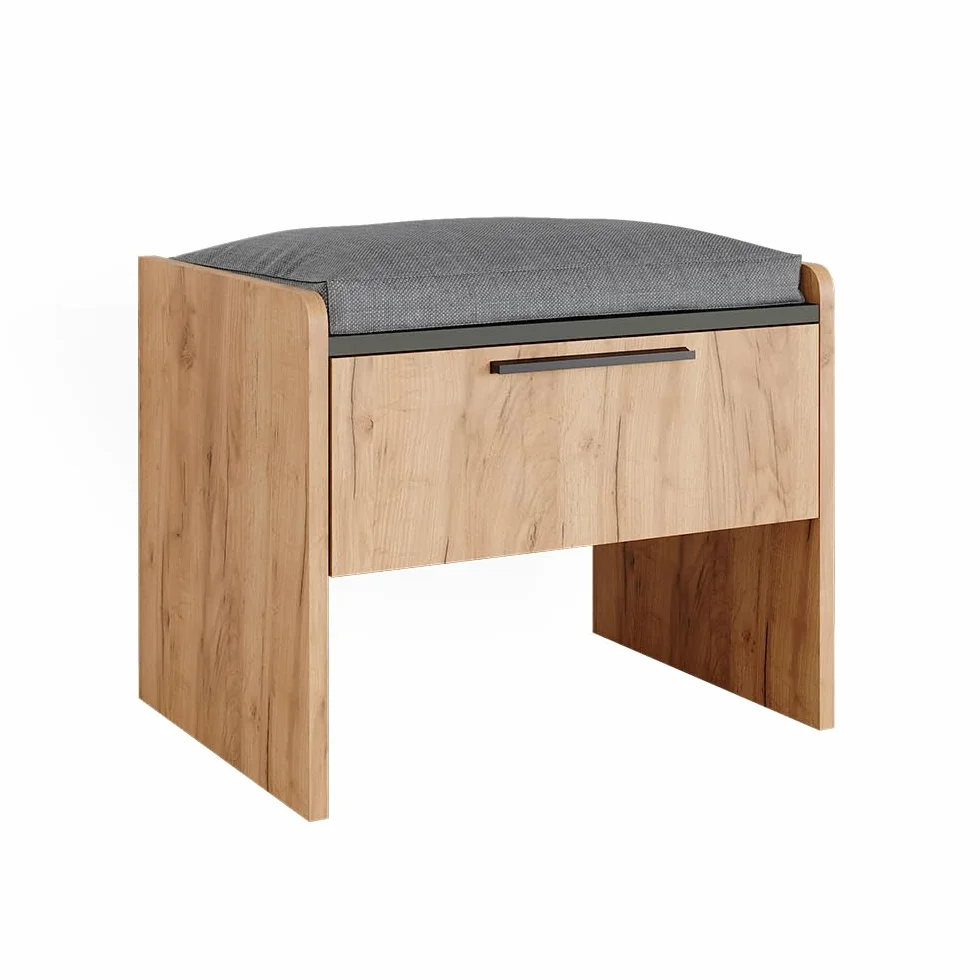 Vicco Banquette de Salle à Manger Roman, Sable Chêne, 53.5x41.1cm, 1 tiroir