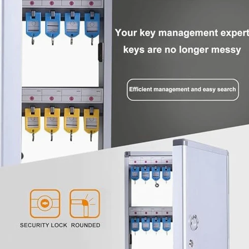 Armoire de rangement murale sécurisée avec serrure – Idéal pour la maison, les hôtels, les écoles et les entreprises – Solution élégante et peu encombrante