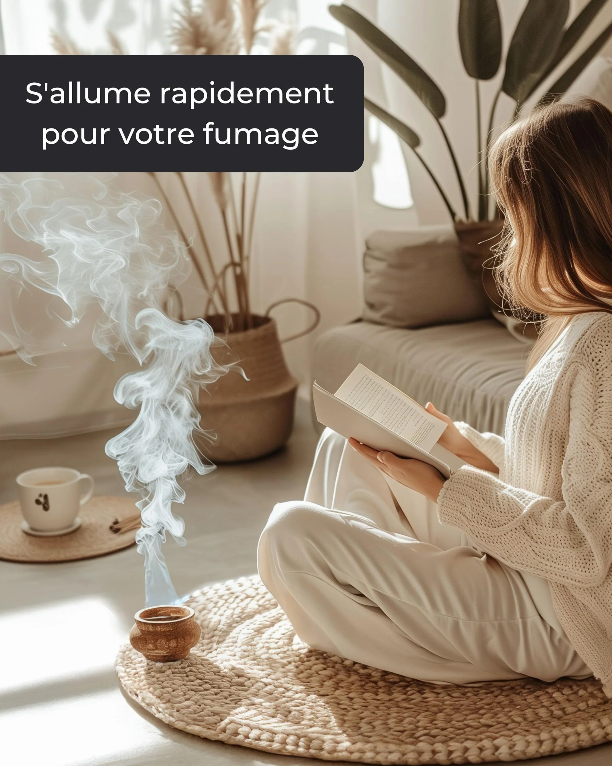 Charbon Bois qualité supérieure Lot de 10 comprimés - Accessoires Fumage pour encens et résine