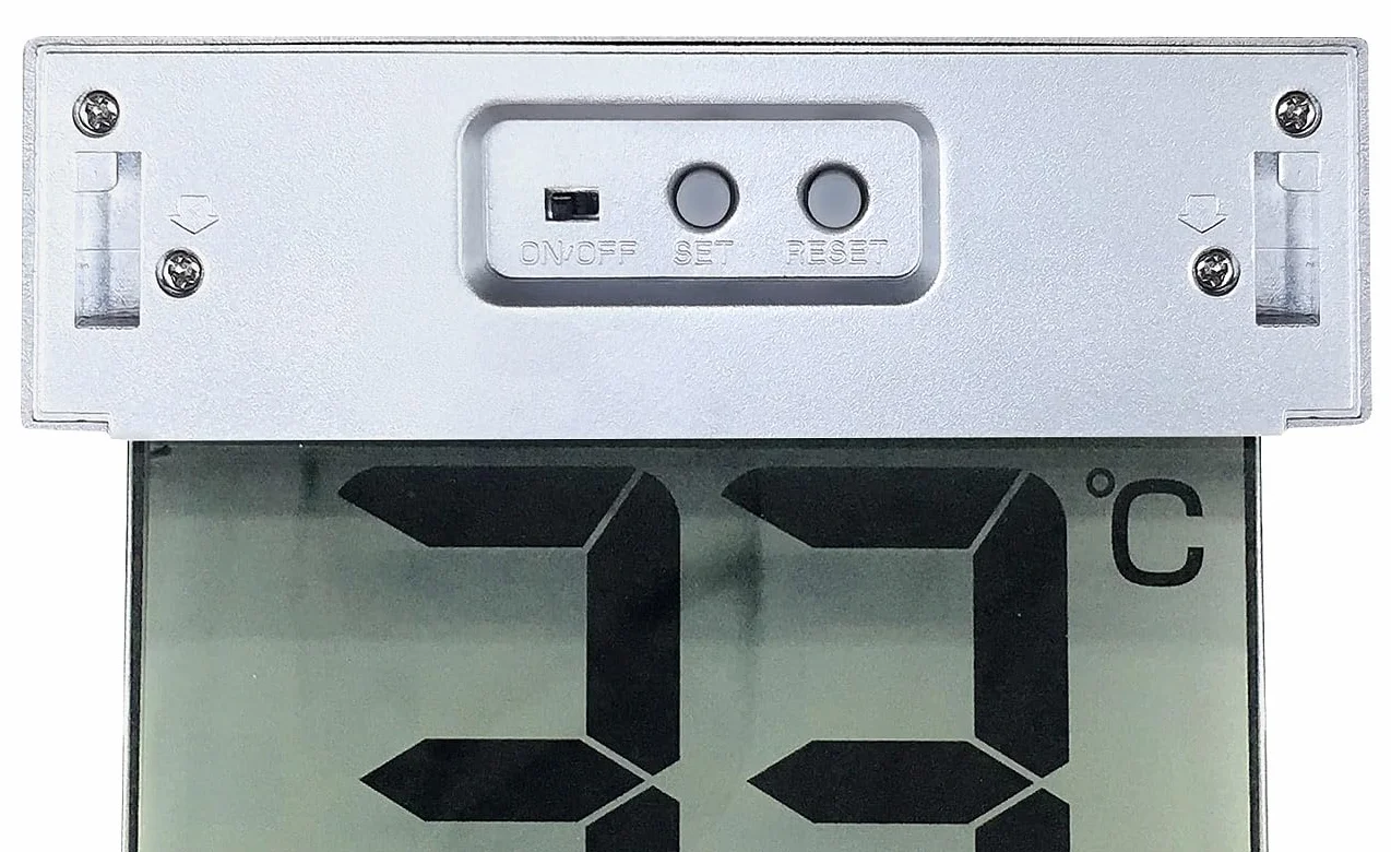Infactory Thermomètre numérique solaire pour fenêtre