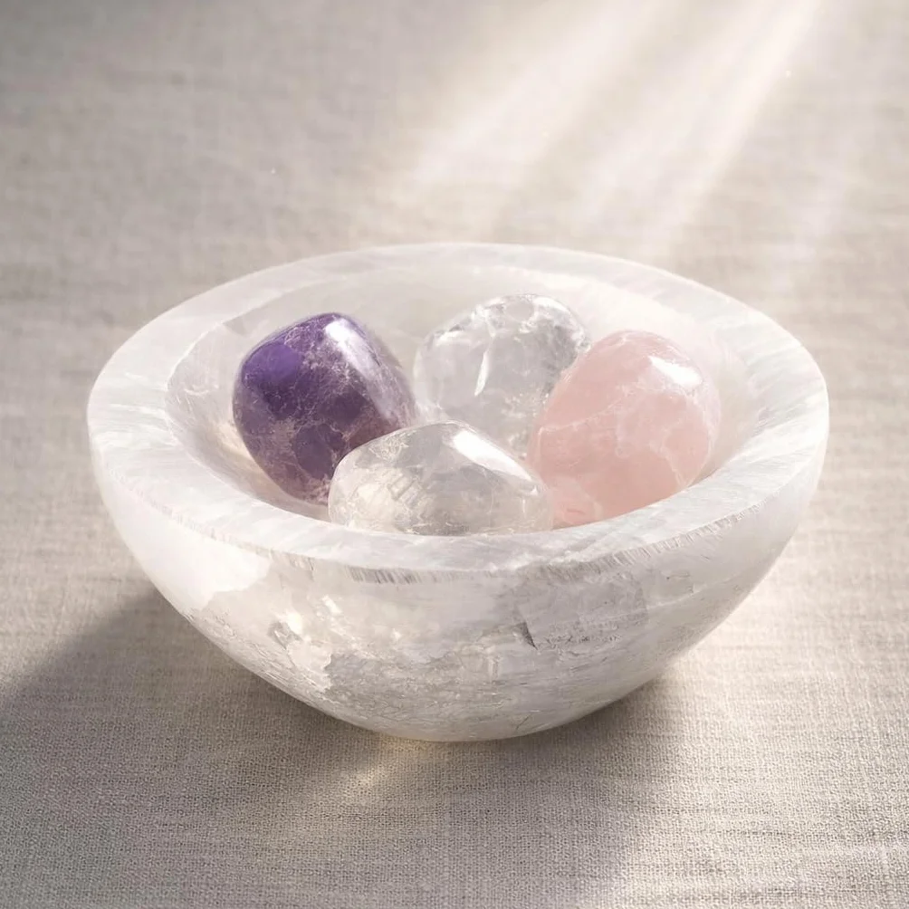 Sélénite 7,5 x 3 cm Pierre Naturelle Polie Reiki Recharge Nettoyage Spirituel