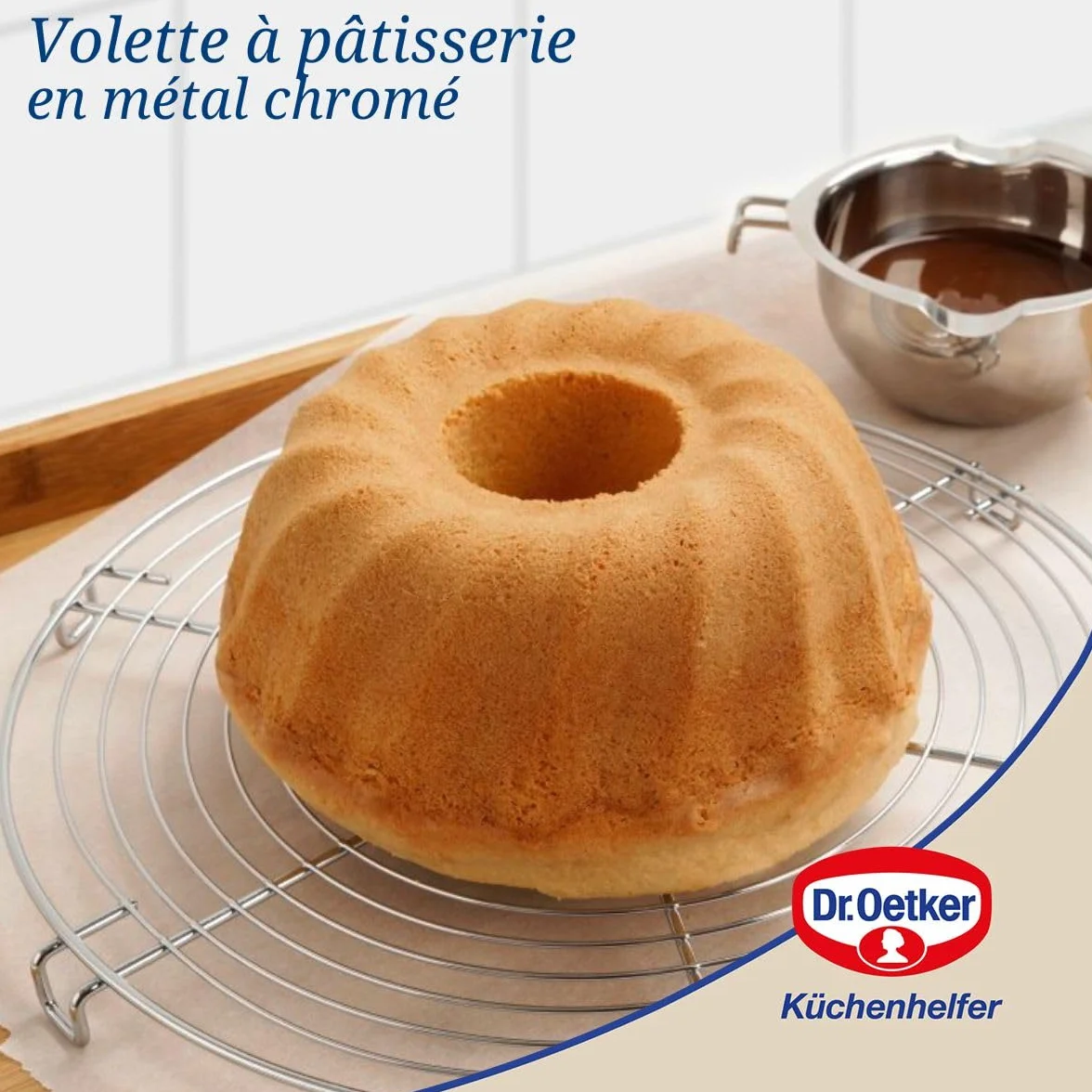 Dr. Oetker 32 cm Tarte Kuchenrost Gris