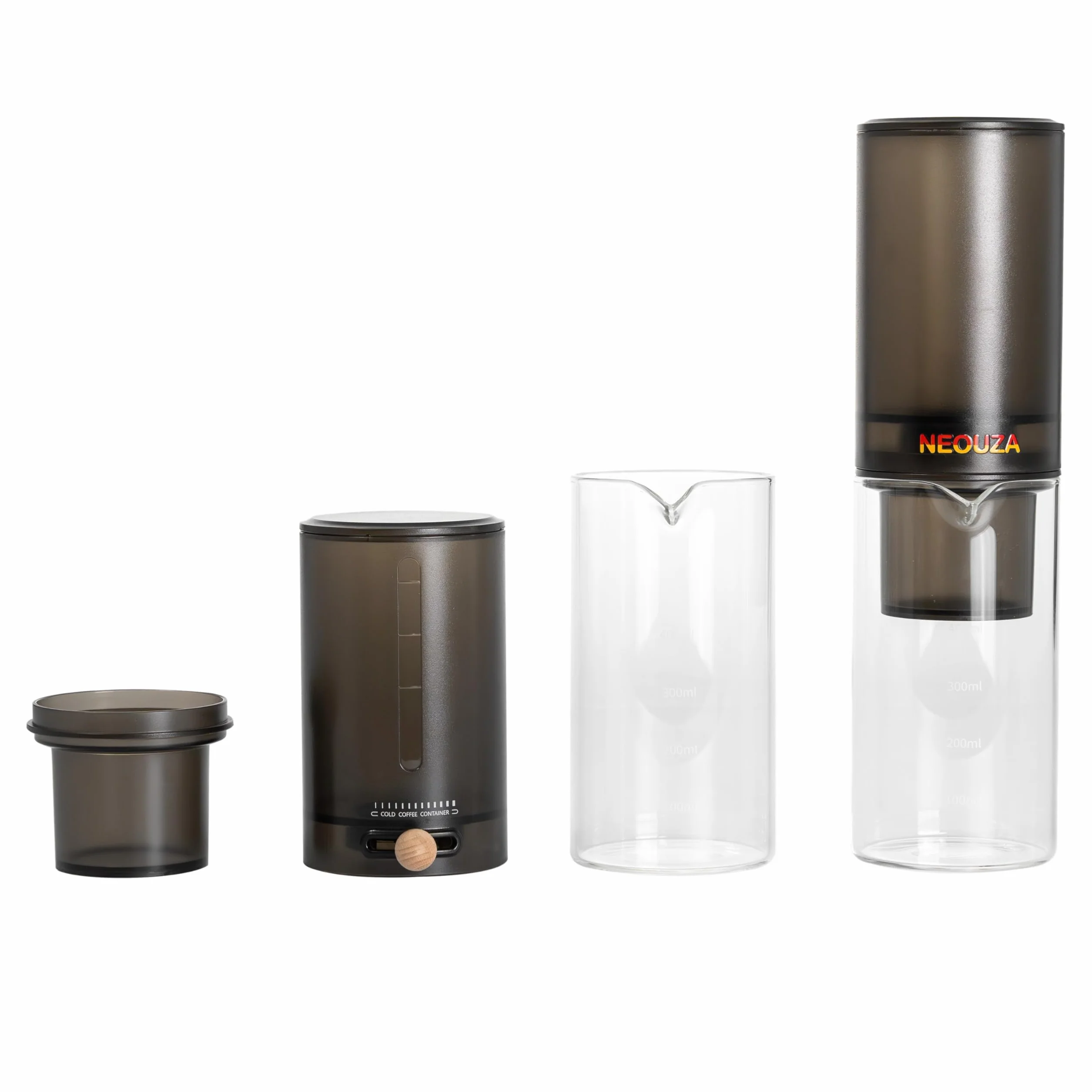 Cafetière à infusion à froid, machine à café glacé 400 ml verre borosilicate, réglage vitesse infinie