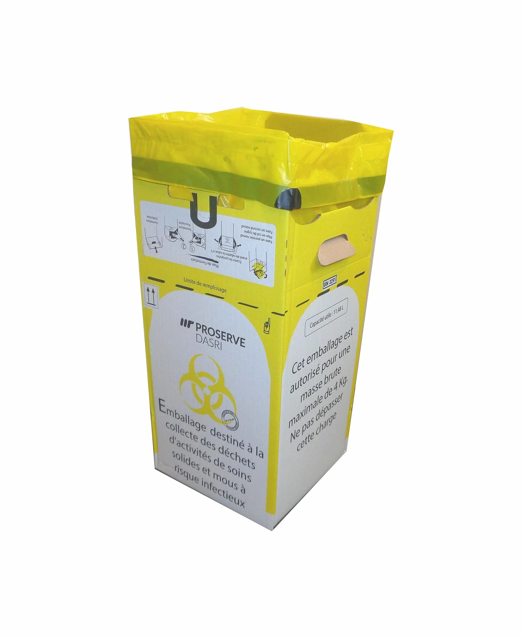 Poubelles cartons jetables DASRI 12L Lot de 5