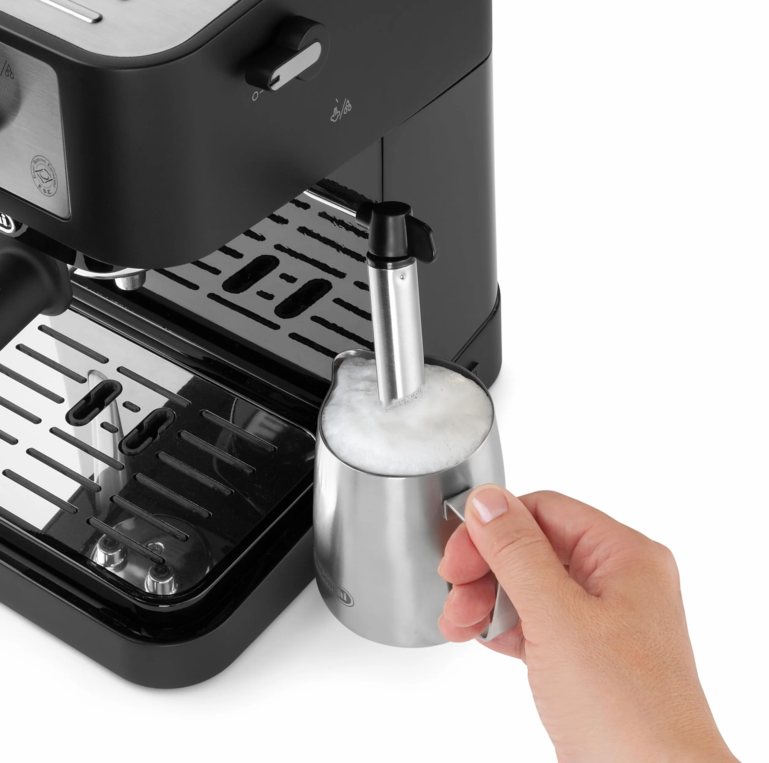 De'Longhi Stilosa EC 260.BK Machine à espresso avec porte-filtre, mousseur à lait, 1L, 1100W, noir