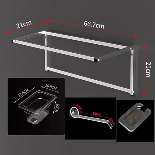 Étagère à épices murale à 6 grilles pour condiments, buffet de cuisine, récipient d'assaisonnement pour sauces, distributeur de nourriture