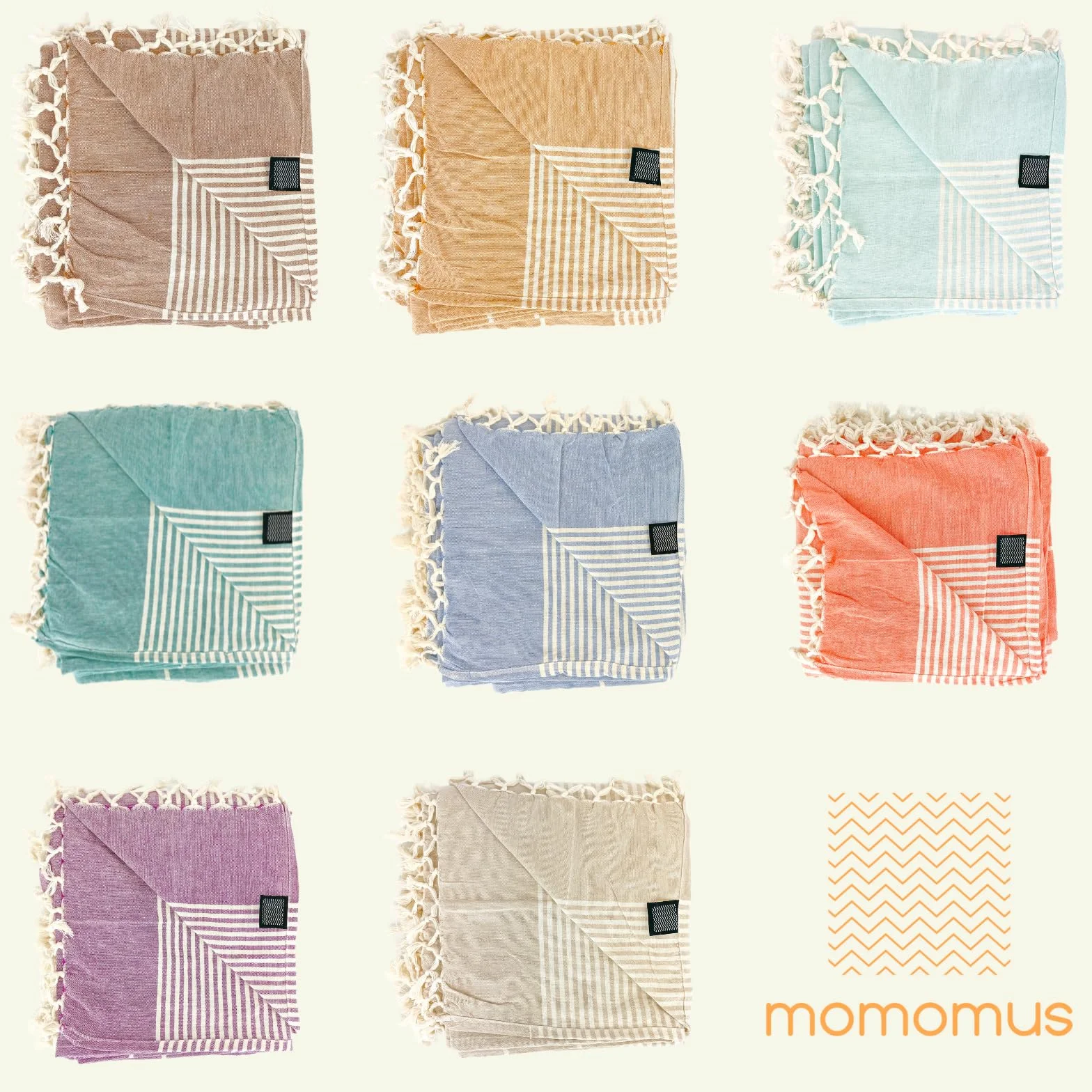 MOMOMUS Fouta de Plage XXL Anti-Sable 100% Coton Grande Serviette 210x240 cm Vert de Mer