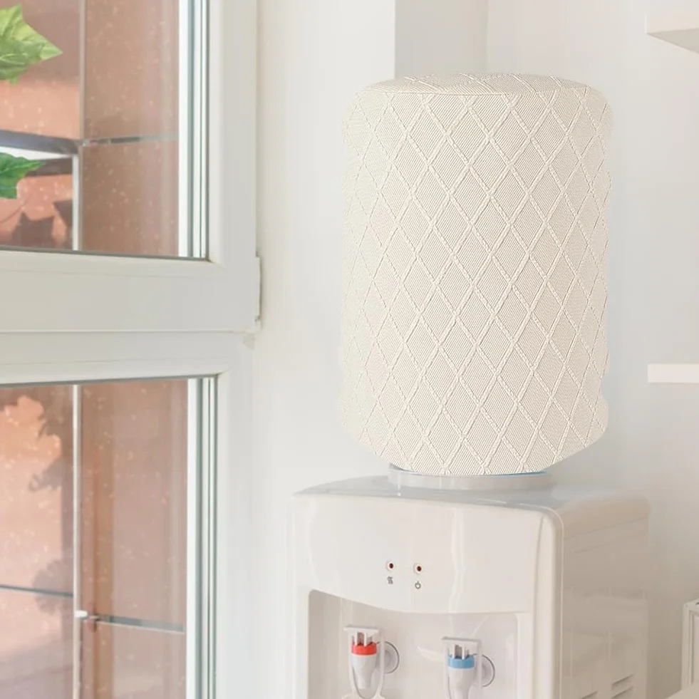 Housse de Protection pour Distributeur d'eau Tissu de Blé Anti Poussière Réutilisable Extensible 5 Gallon