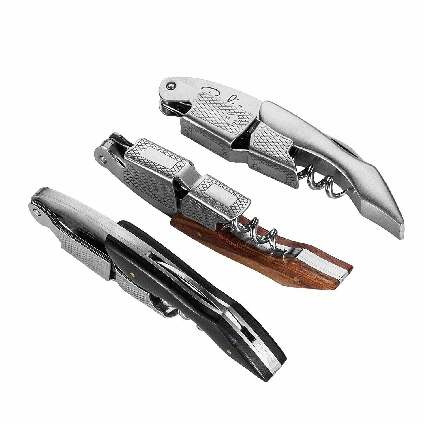 Couteaux de sommelier Tire bouchon professionnel acier inoxydable avec décapsuleur coupe-capsule