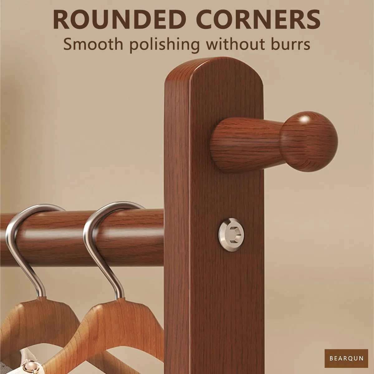 Porte-manteau avec crochets et rangement à chaussures – Design autonome robuste pour vêtements, sacs, chapeaux – Style industriel