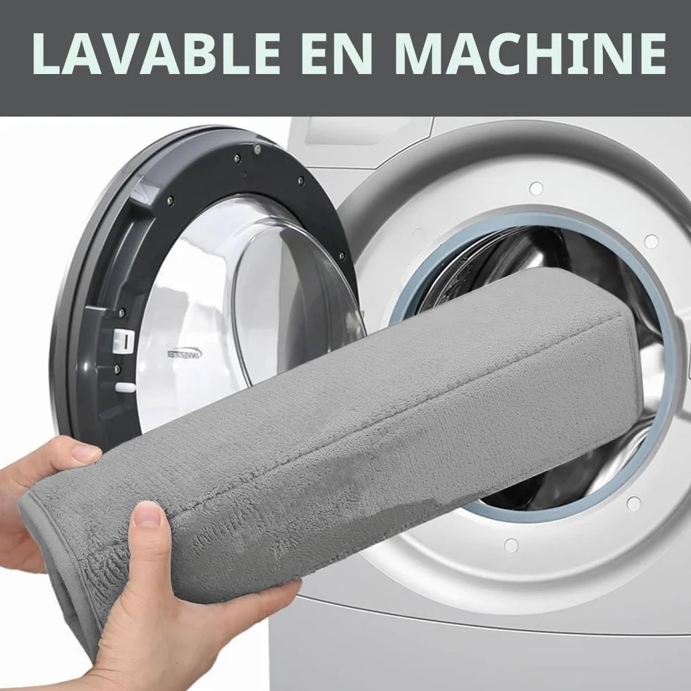 Tapis de toilette en mousse à mémoire de forme 50 x 60 cm gris antidérapant super absorbant
