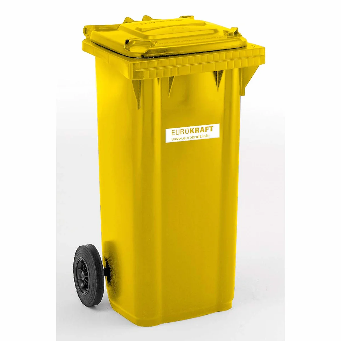 Eurokraft Pro Poubelle plastique DIN EN 840 120 L 505x1005x555 mm vert