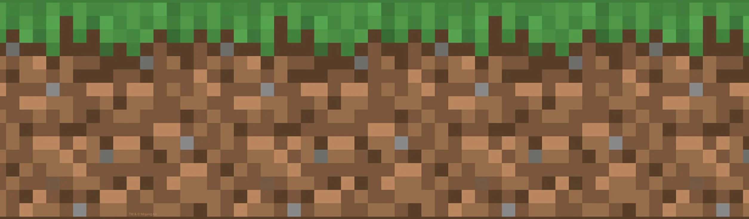 RoomMates Minecraft Iconic Grass Frise de papier peint autocollant