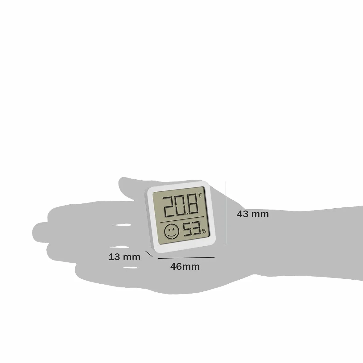 TFA Dostmann Mini thermométre-hygromètre numérique 30.5053.02 blanc