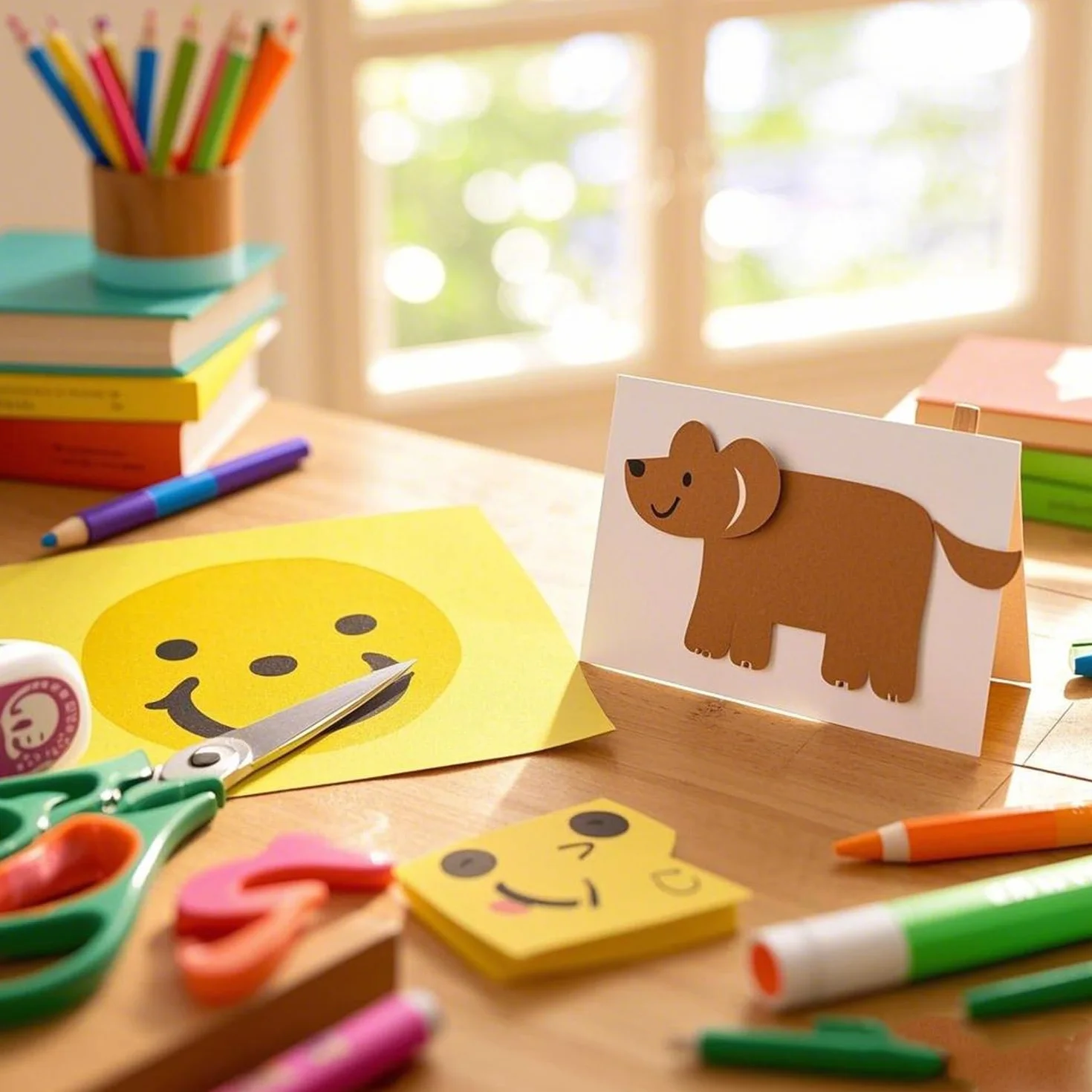 Papier Cartonné A4 180 g/m² 8 Couleurs 80 Feuilles