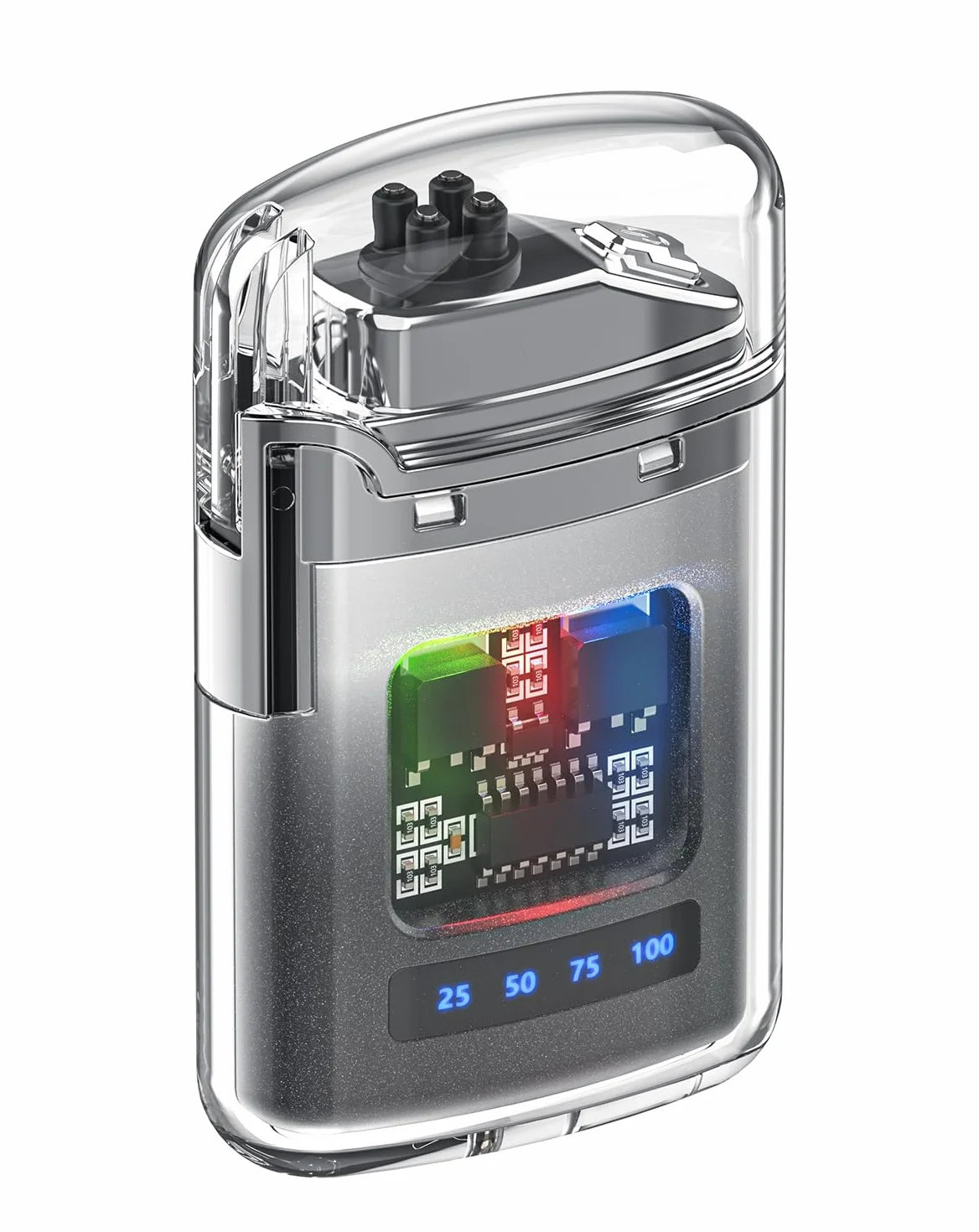 Briquet Électrique Rechargeable USB-C sans Flamme Coupe Vent