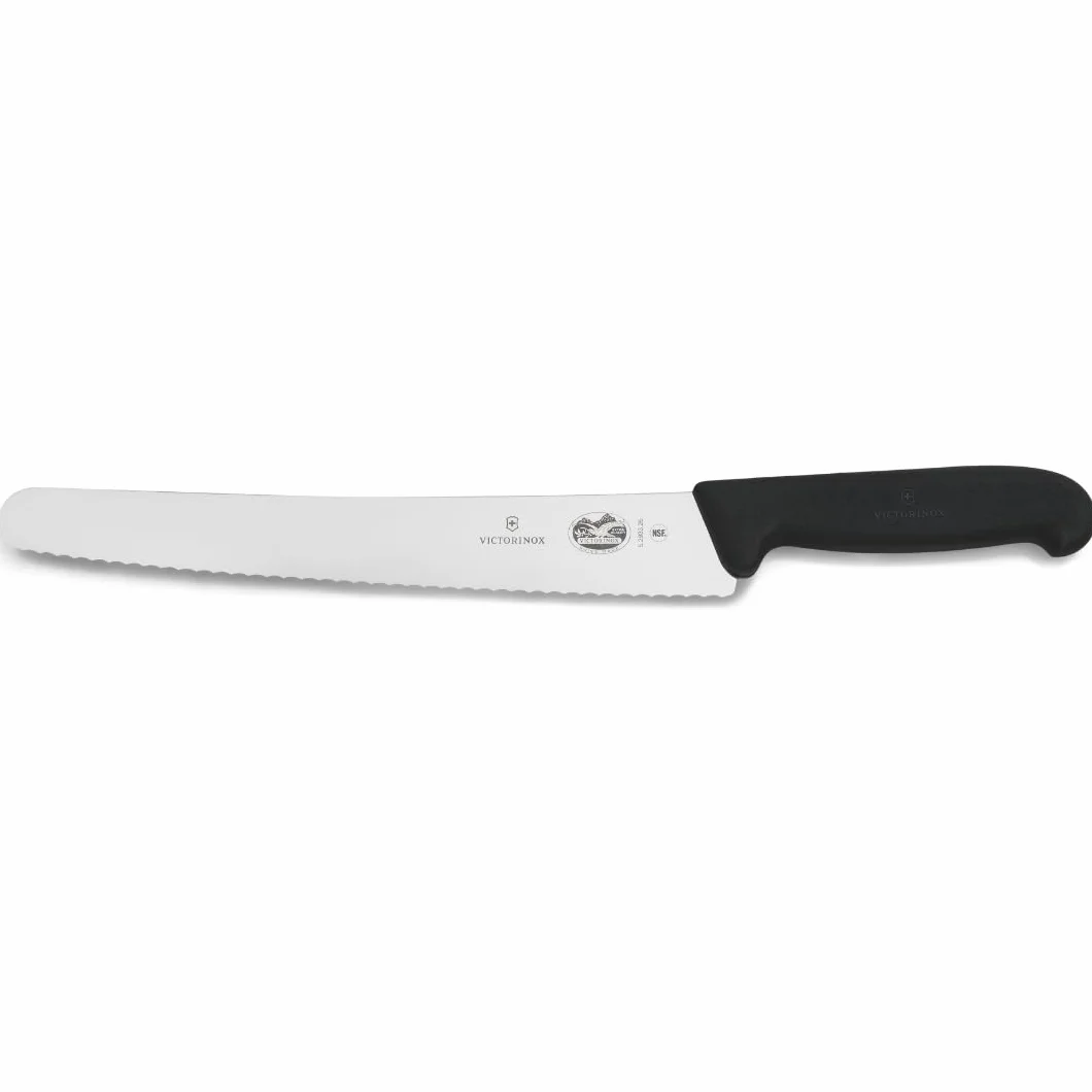 Victorinox Fibrox Couteau à pâtisserie denté 26 cm Inox Noir