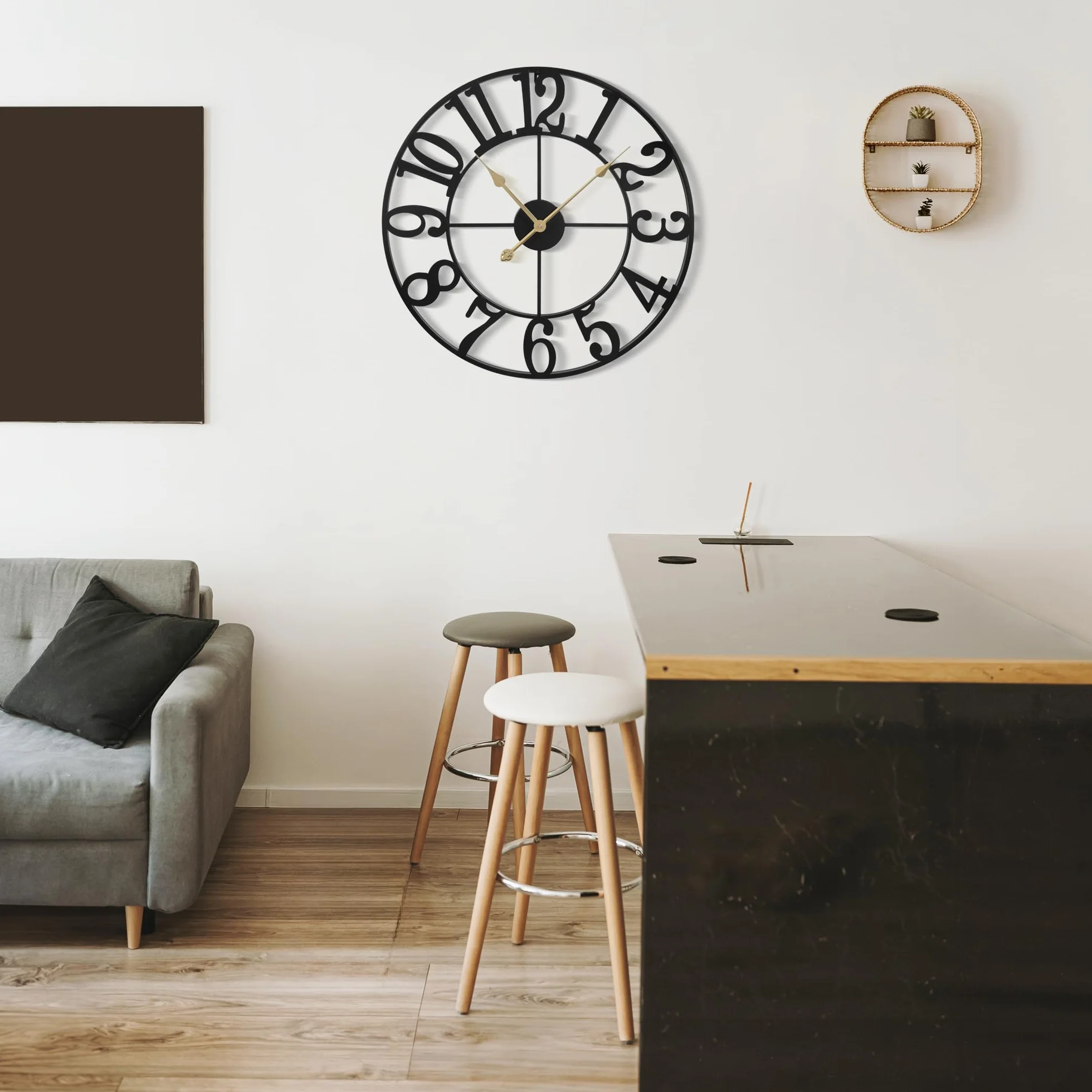 Horloge Murale Design Moderne Silencieuse Grande XXL 40-100 cm Salon Cuisine Bureau