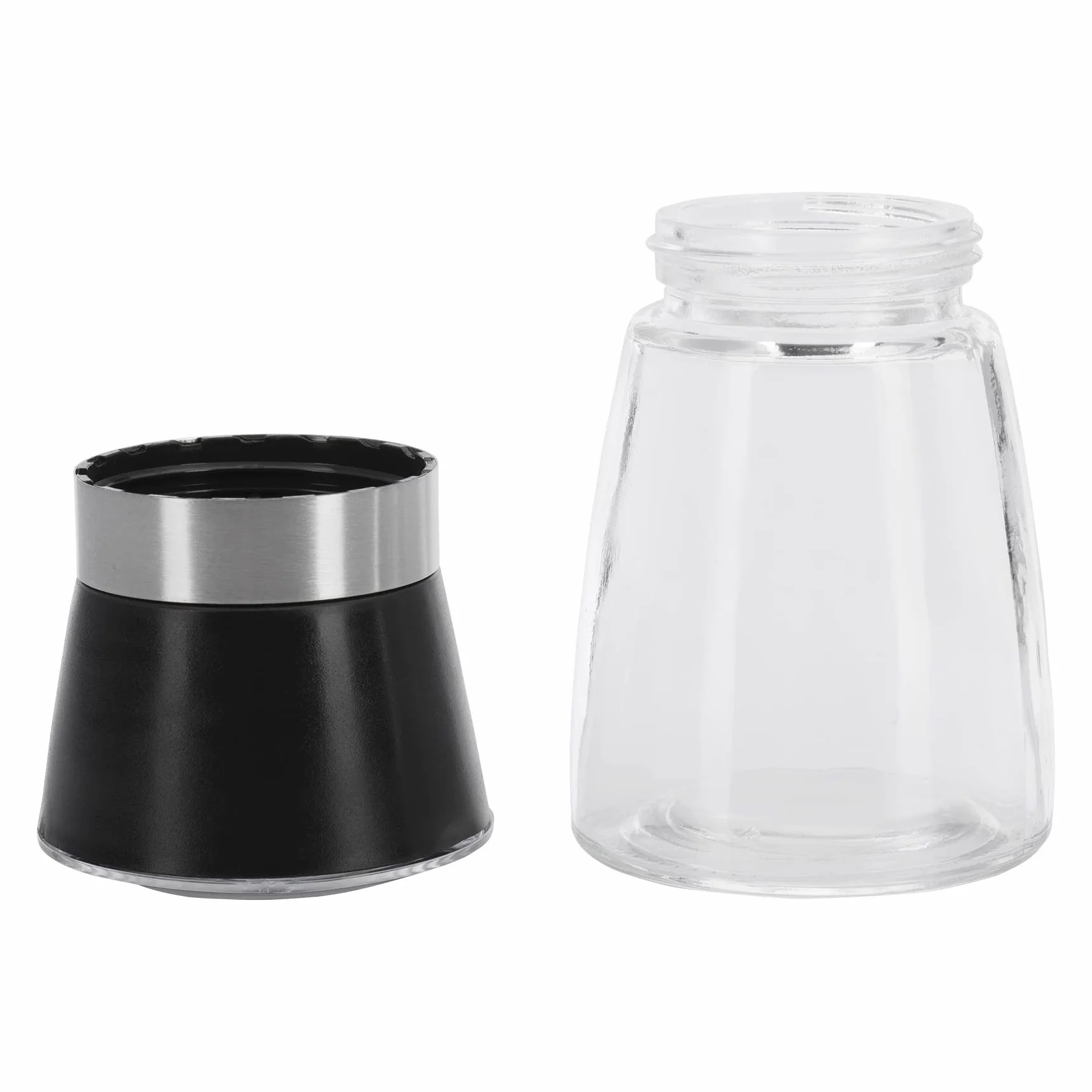 Westmark Moulin à Epices Broyeur Céramique Ajustement Progressif Verre Plastique Noir Argent Transparent