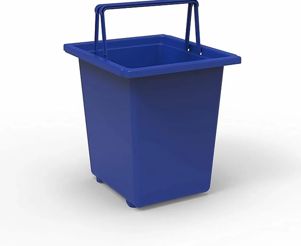 Terry Ecobin Poubelle Recyclage Tri Déchets Intérieur Extérieur Polypropylène Antichoc Jaune Bleu 25 L 30 L