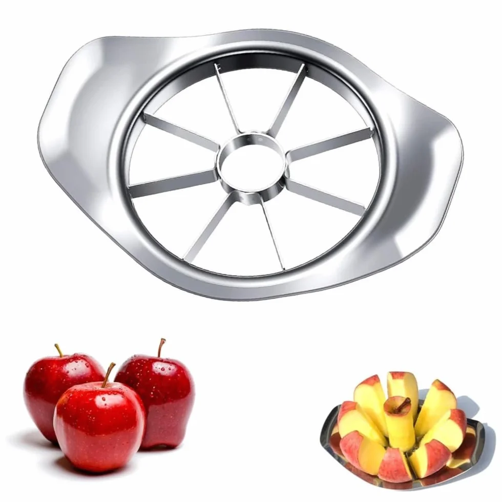 Coupe-pommes en acier inoxydable 8 lames